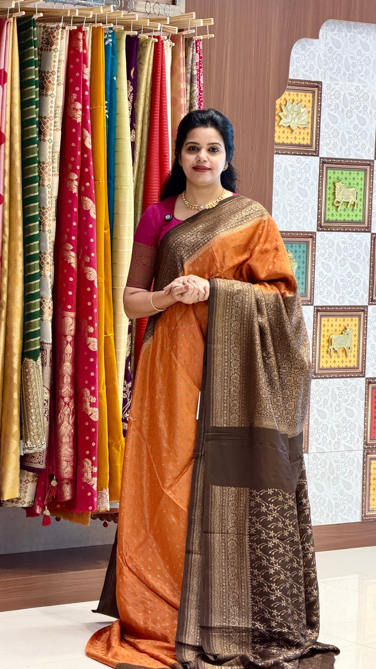 CREPE SILK SUV5696-RUST