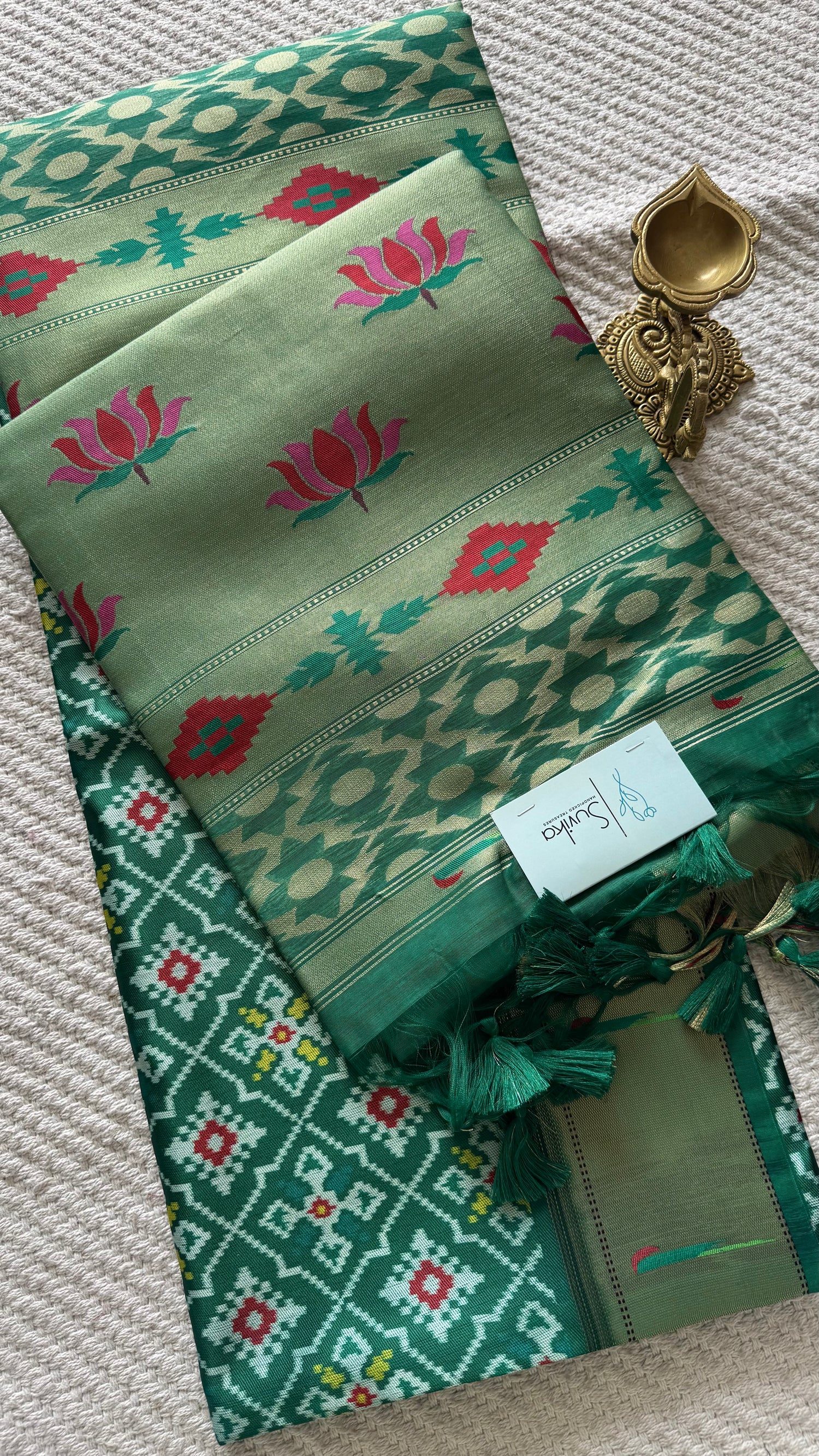 CRAPE SILK SUV5726-GREEN