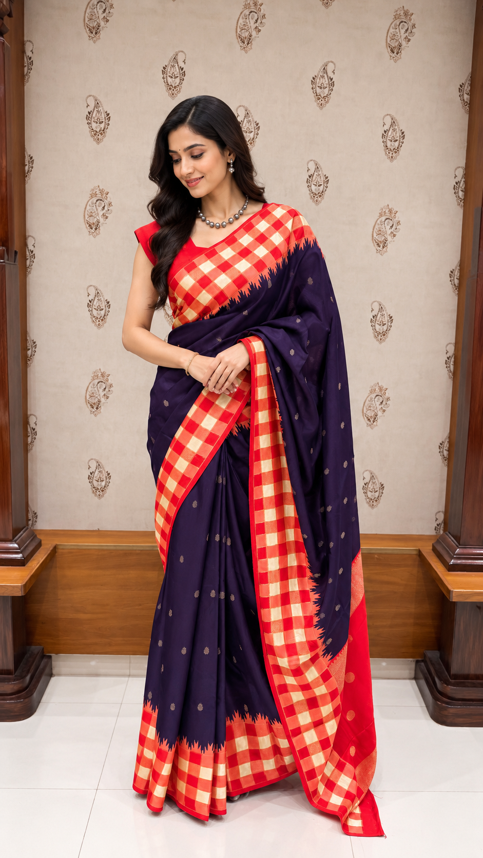 CREPE SILK SUV5845-PURPLE