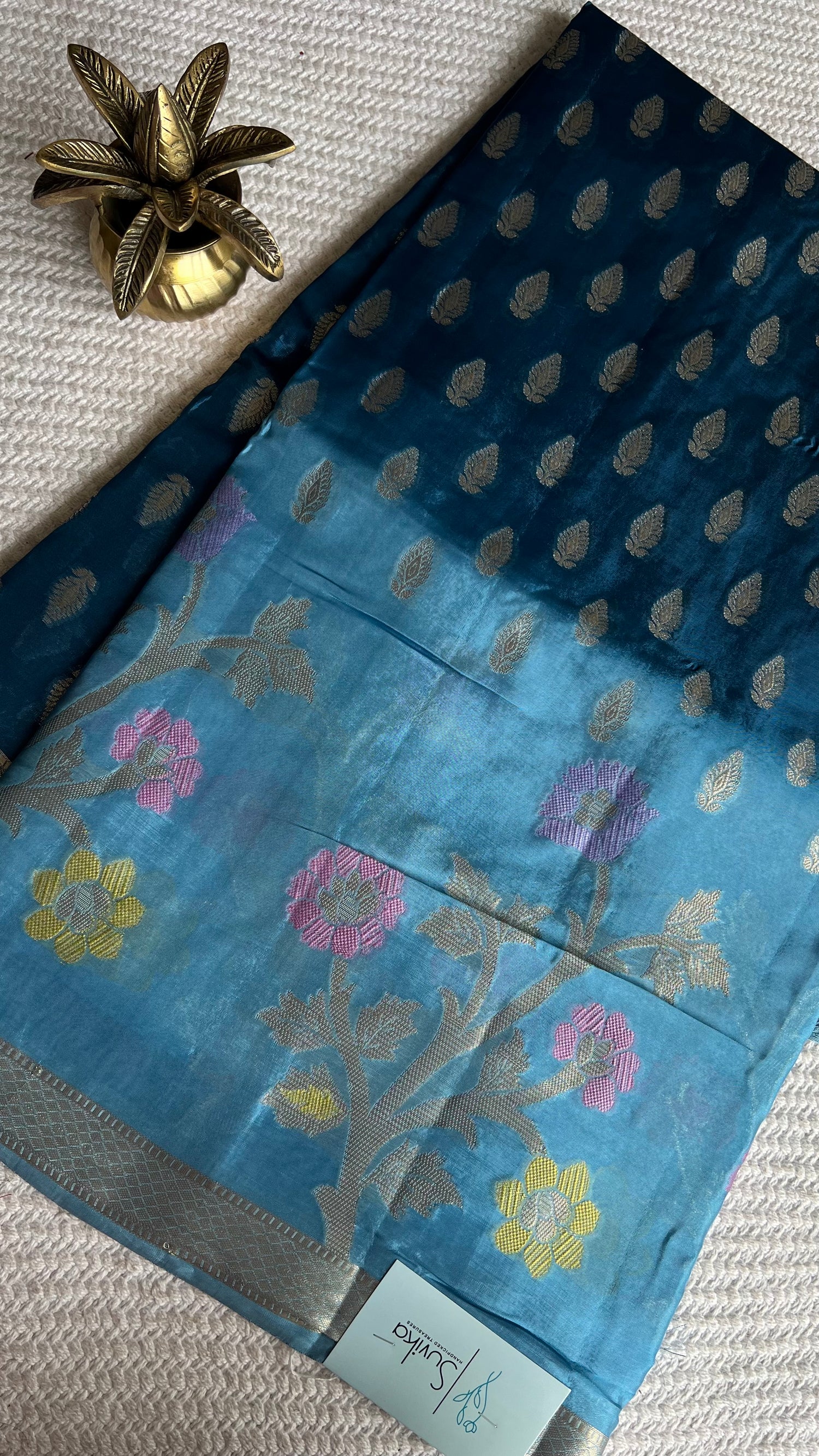 CREPE SILK SUV5656-SEABLUE