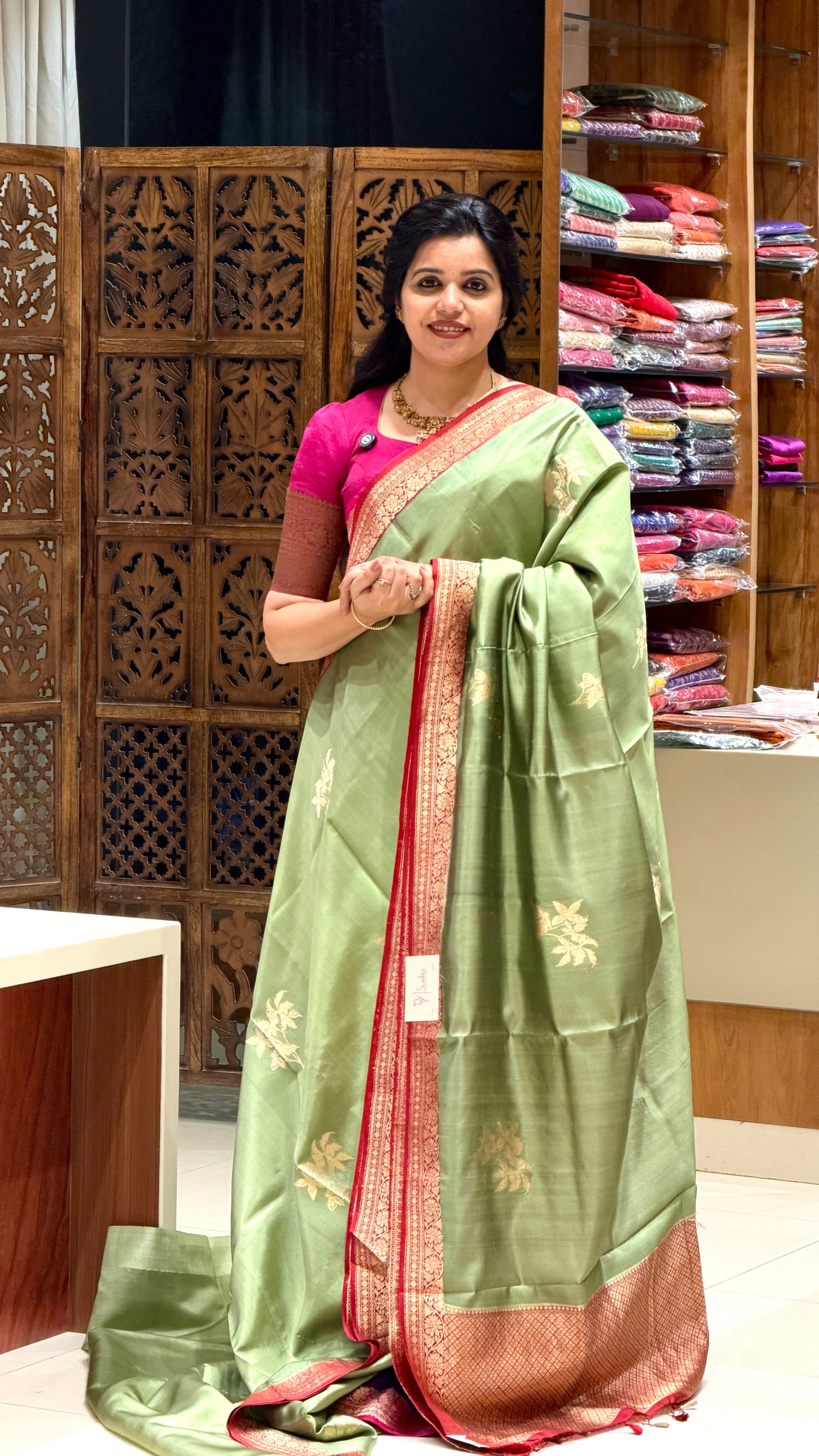 PURE BANARASI SOFT SILK PSGM454-PISTA