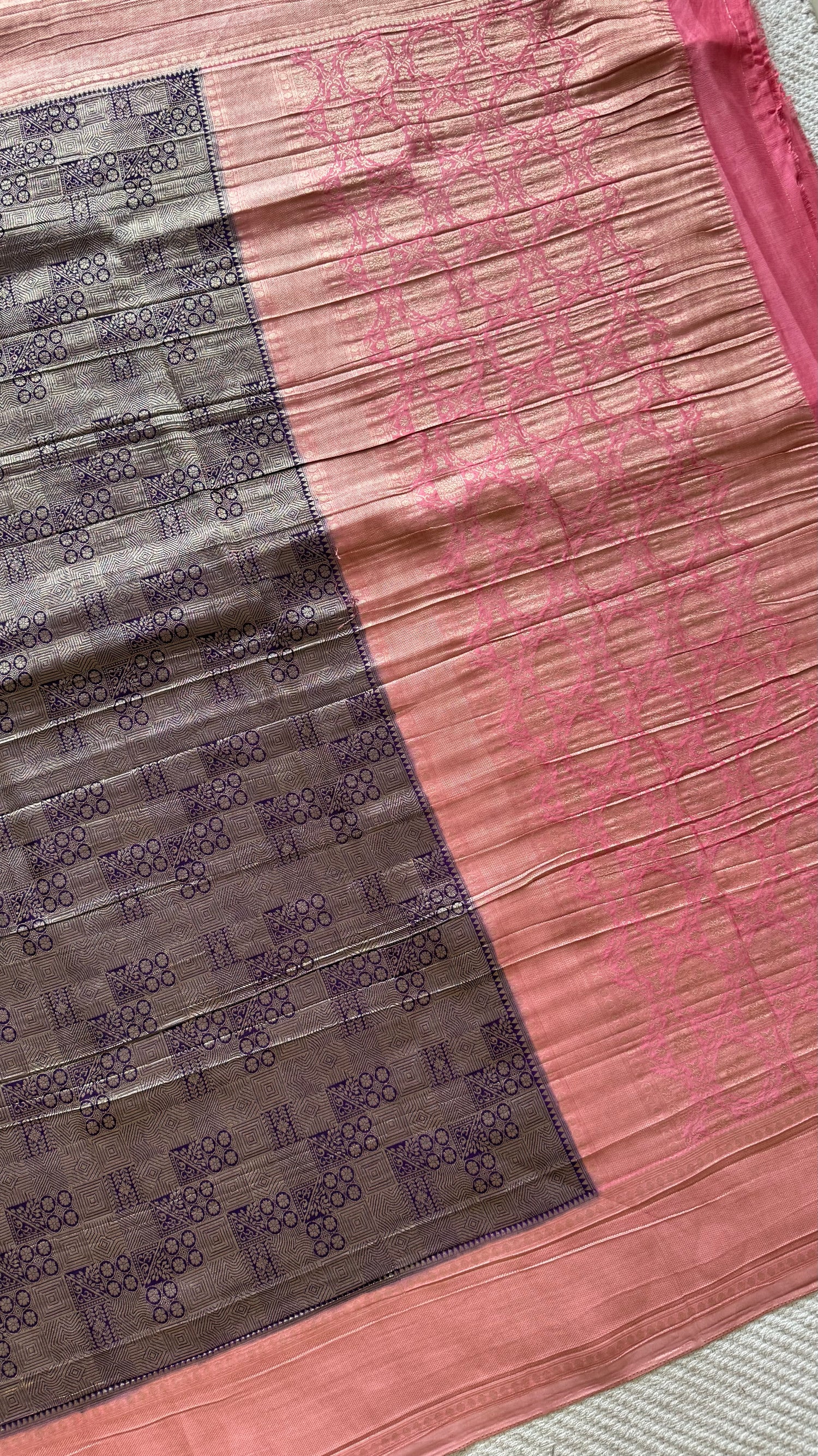 BANARASI GEORGETTE SUV5649-PURPLE