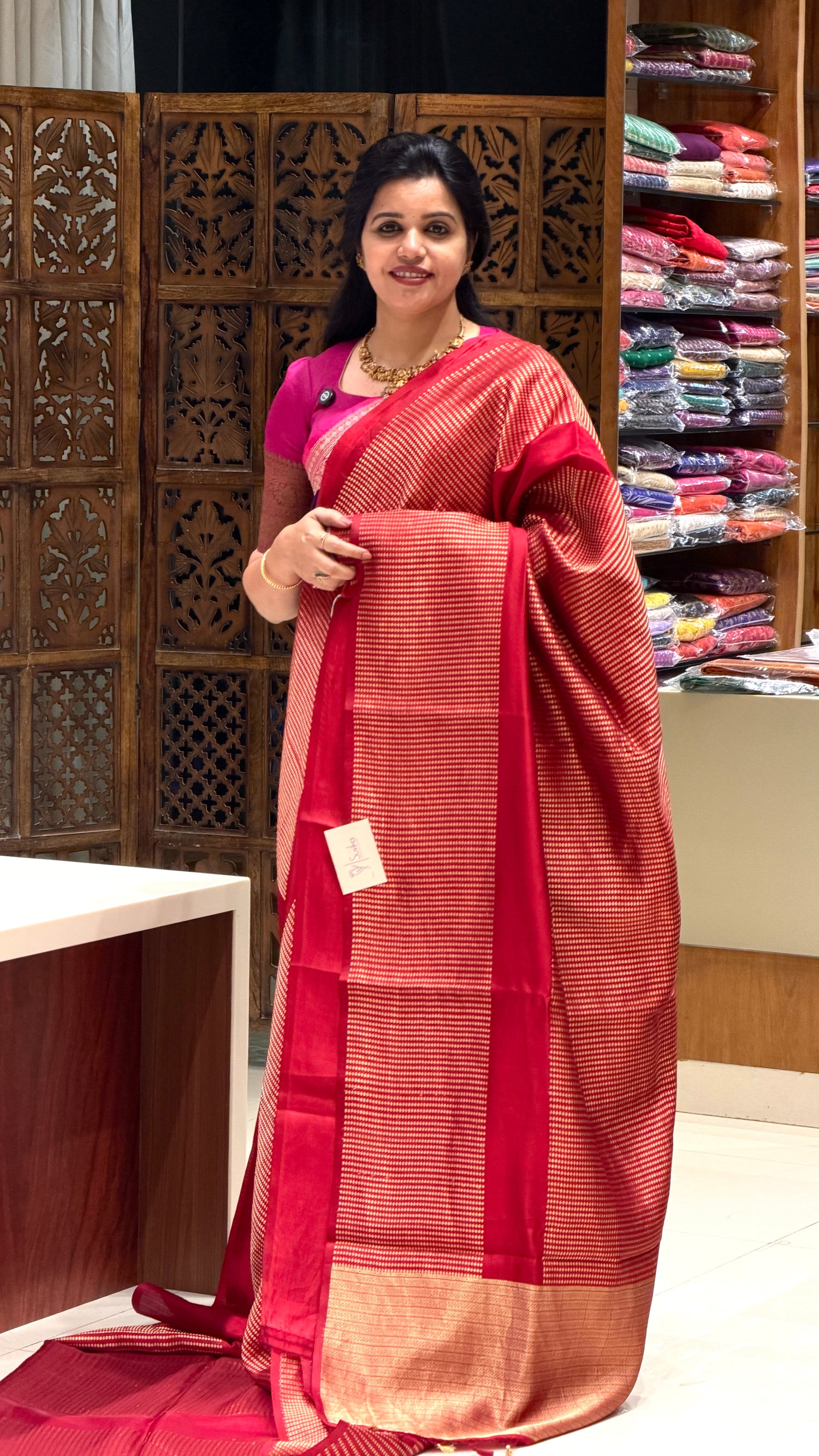 PURE BANARASI SILK PSGM472-RED