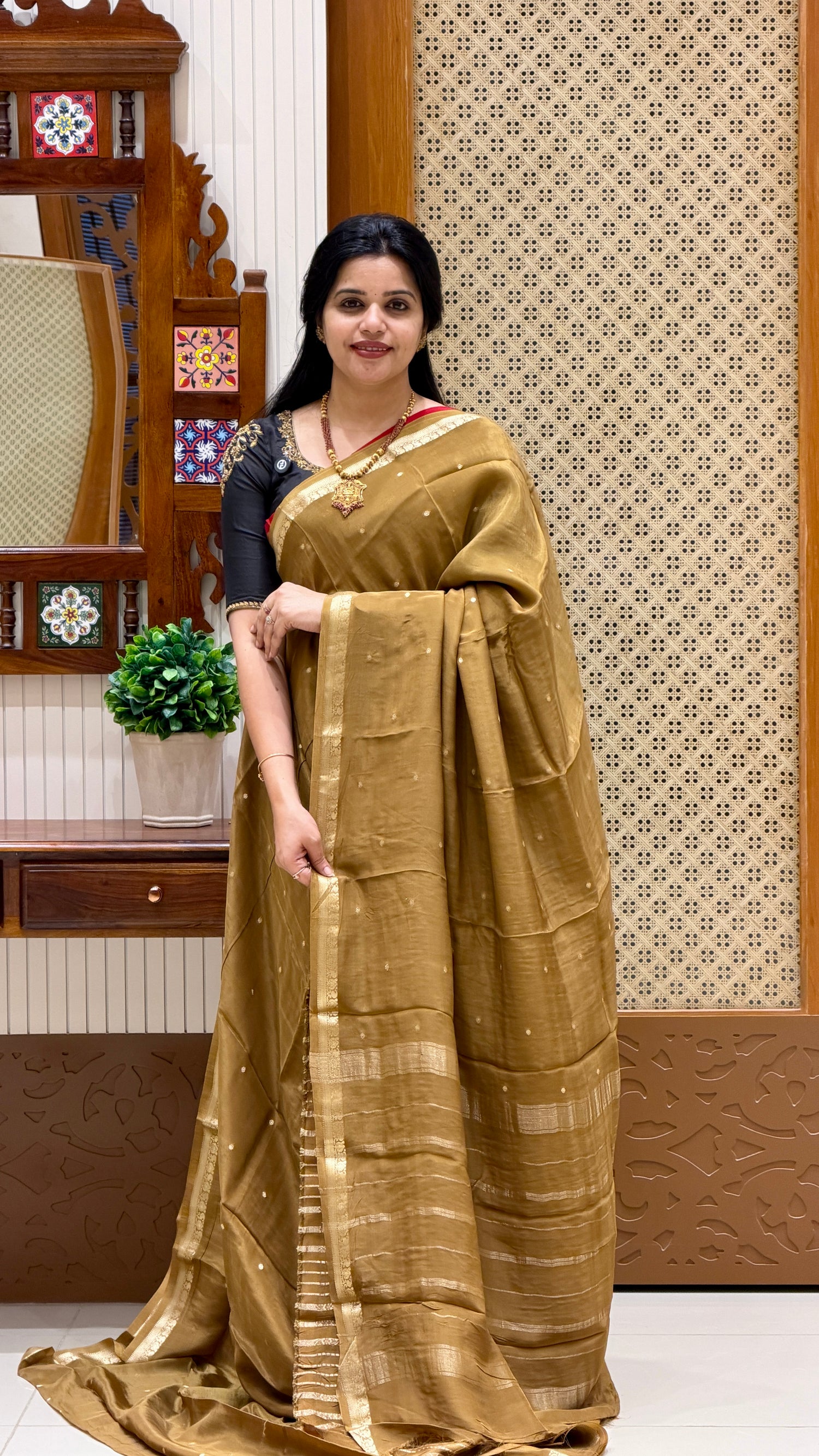 PREMIUM MYSORE SILK SAREE SUV5279-MEHENDIGREEN