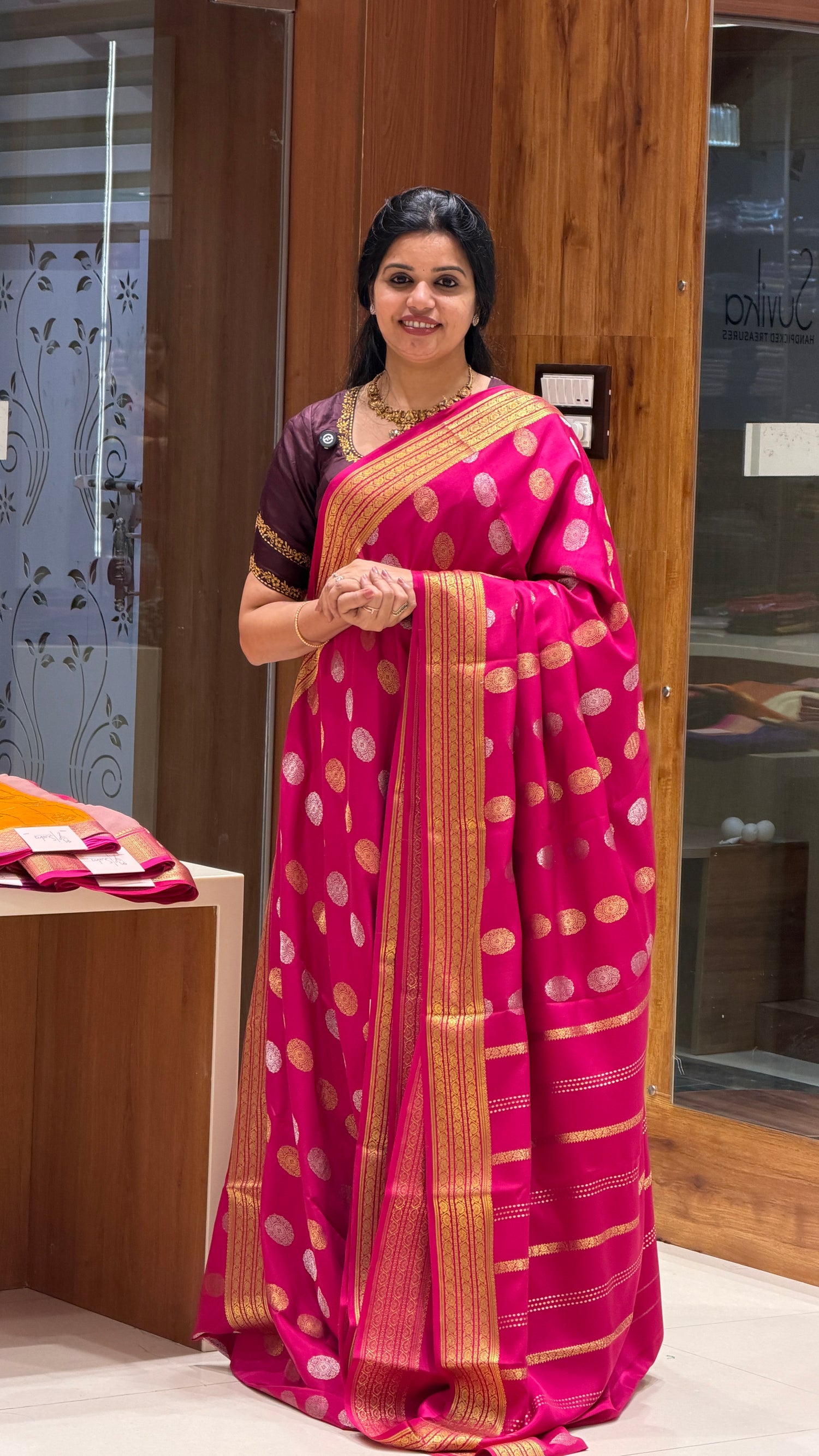 PURE MYSORE CREPE PSH251-PINK