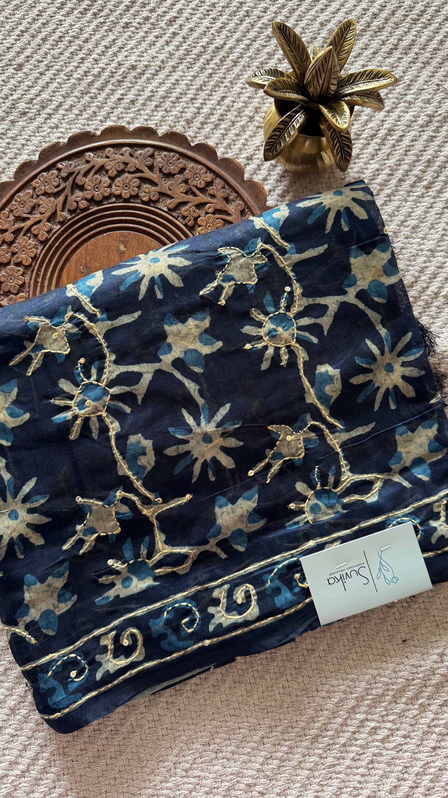 TUSSER COTTON SAREE SUV4966