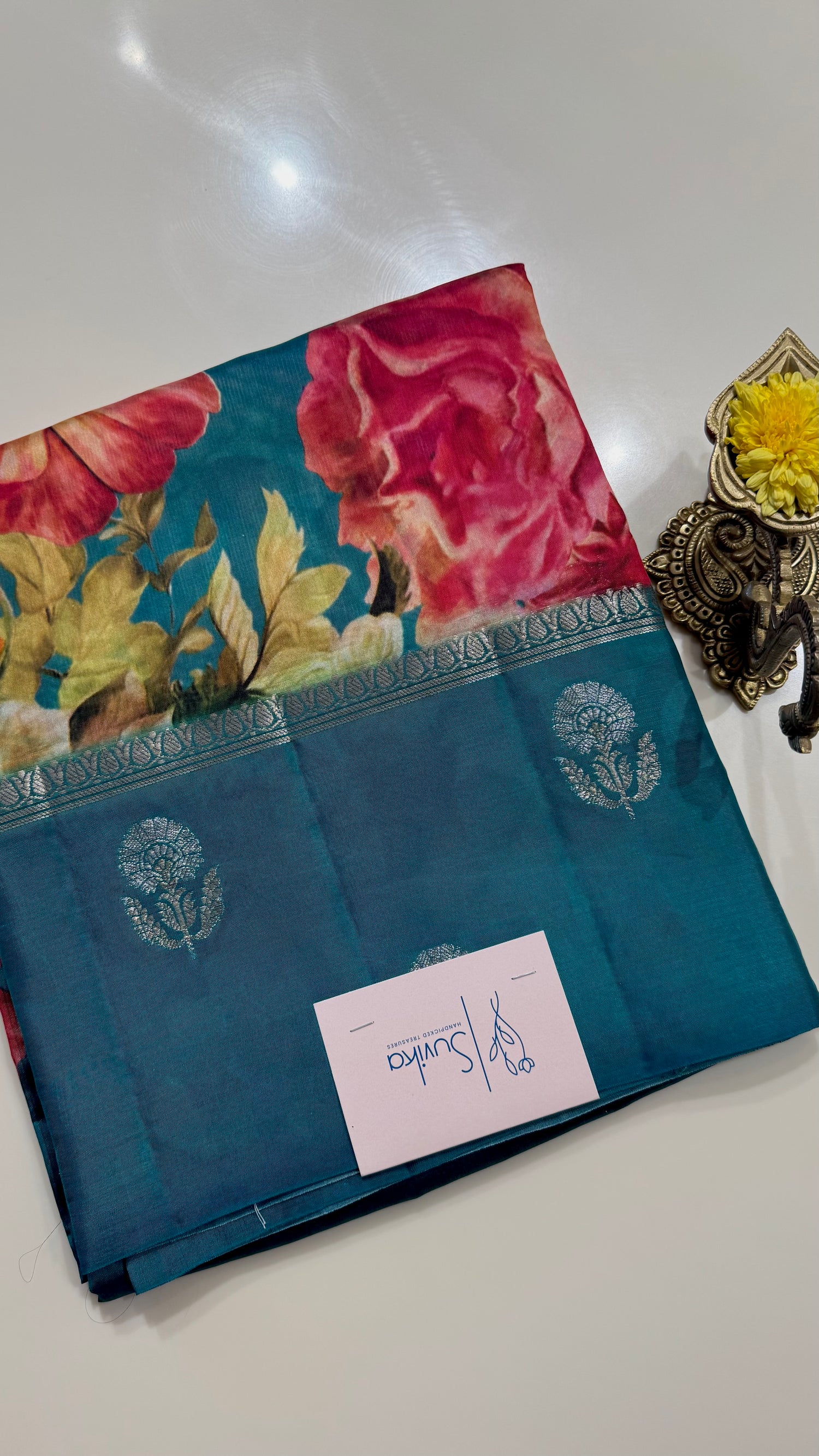 PURE CHINIYA SILK PSGM186-SEABLUE