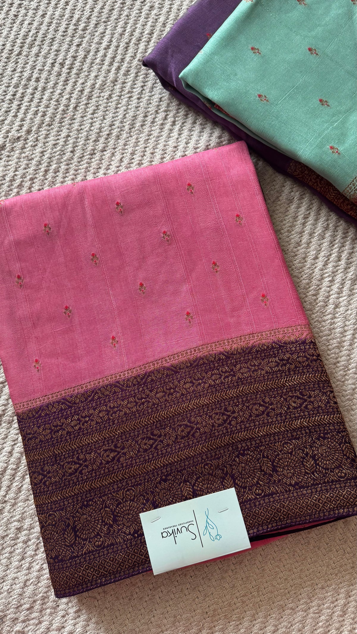 CREPE SILK SUV5679-ONIONPINK WITH PURPLE