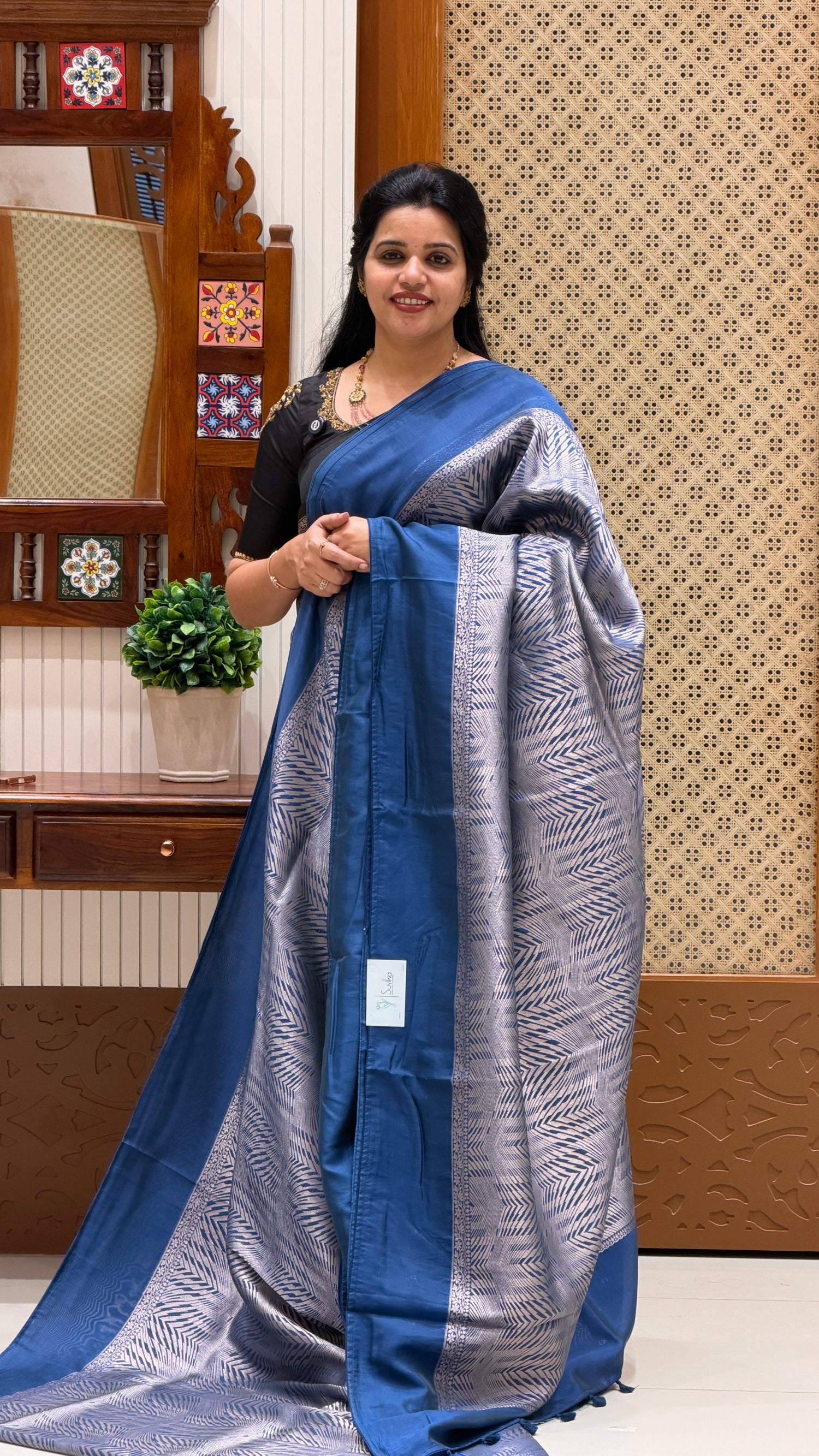 KOSA SILK SAREE VSUV5384-SAPHIREBLUE