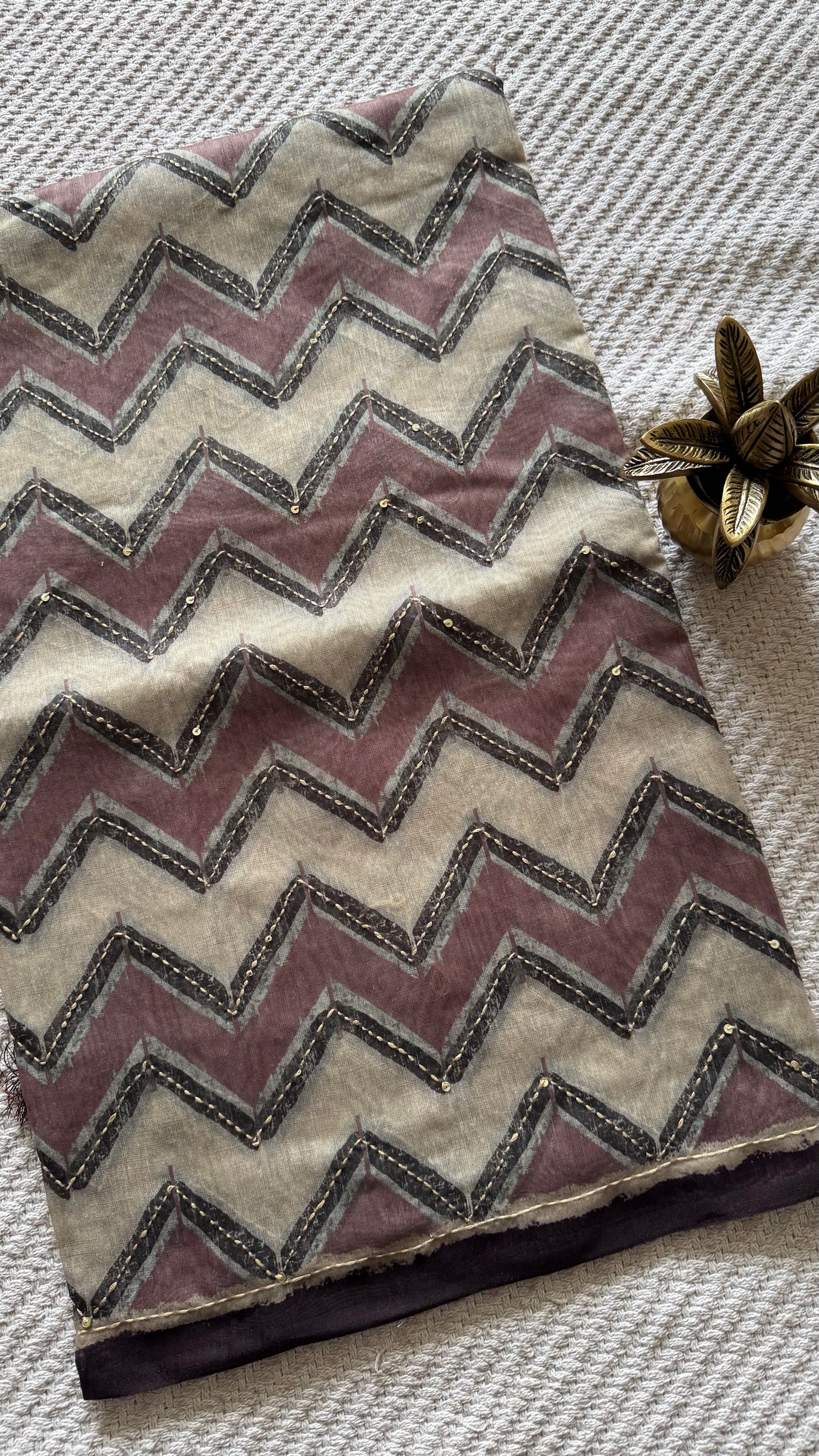 VISCOSE TUSSER SUV4977-WINE