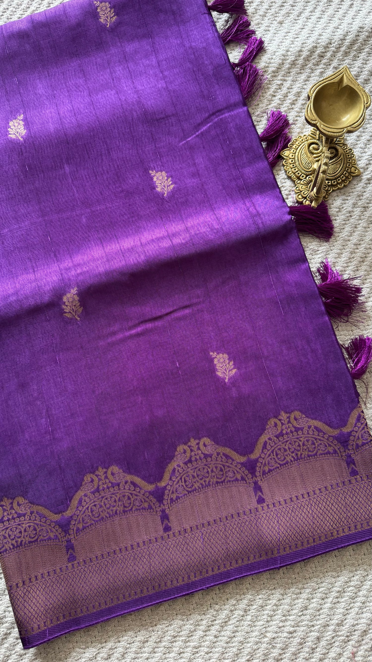 CREPE SILK SAREE SUV5646-PURPLE