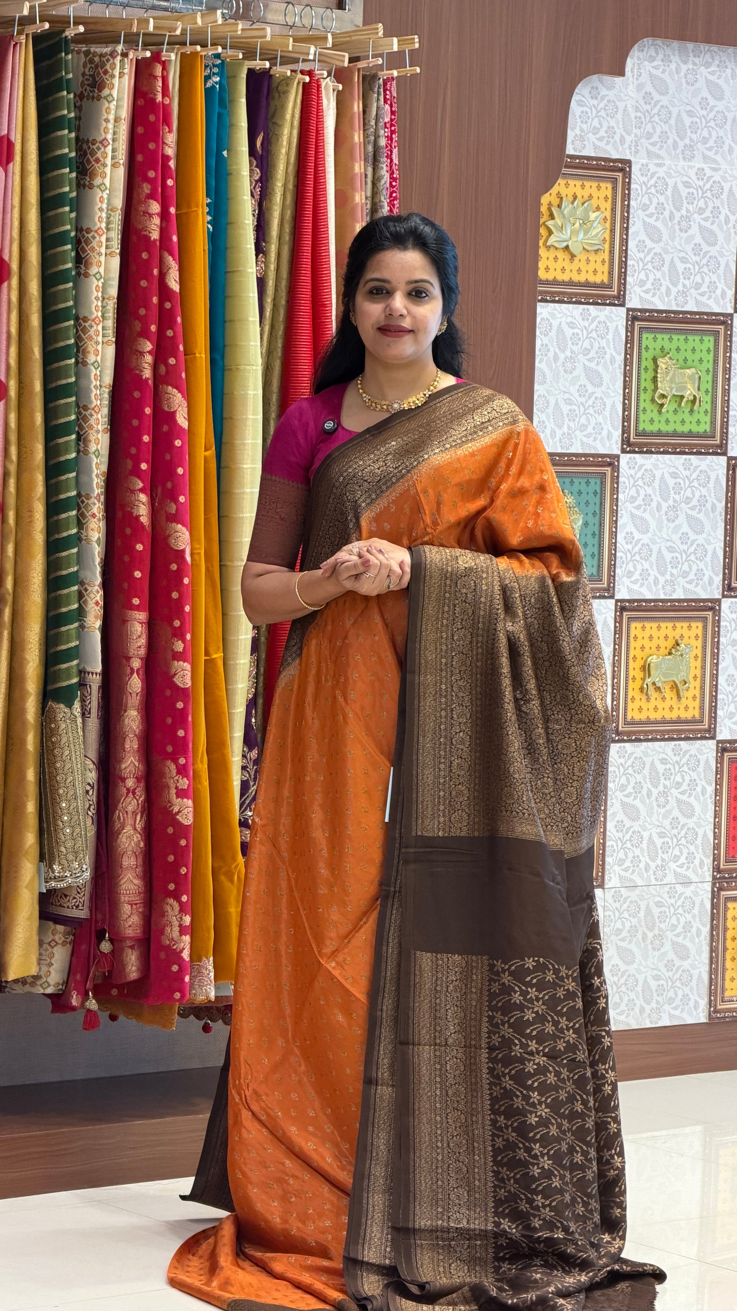 CREPE SILK SUV5696-RUST