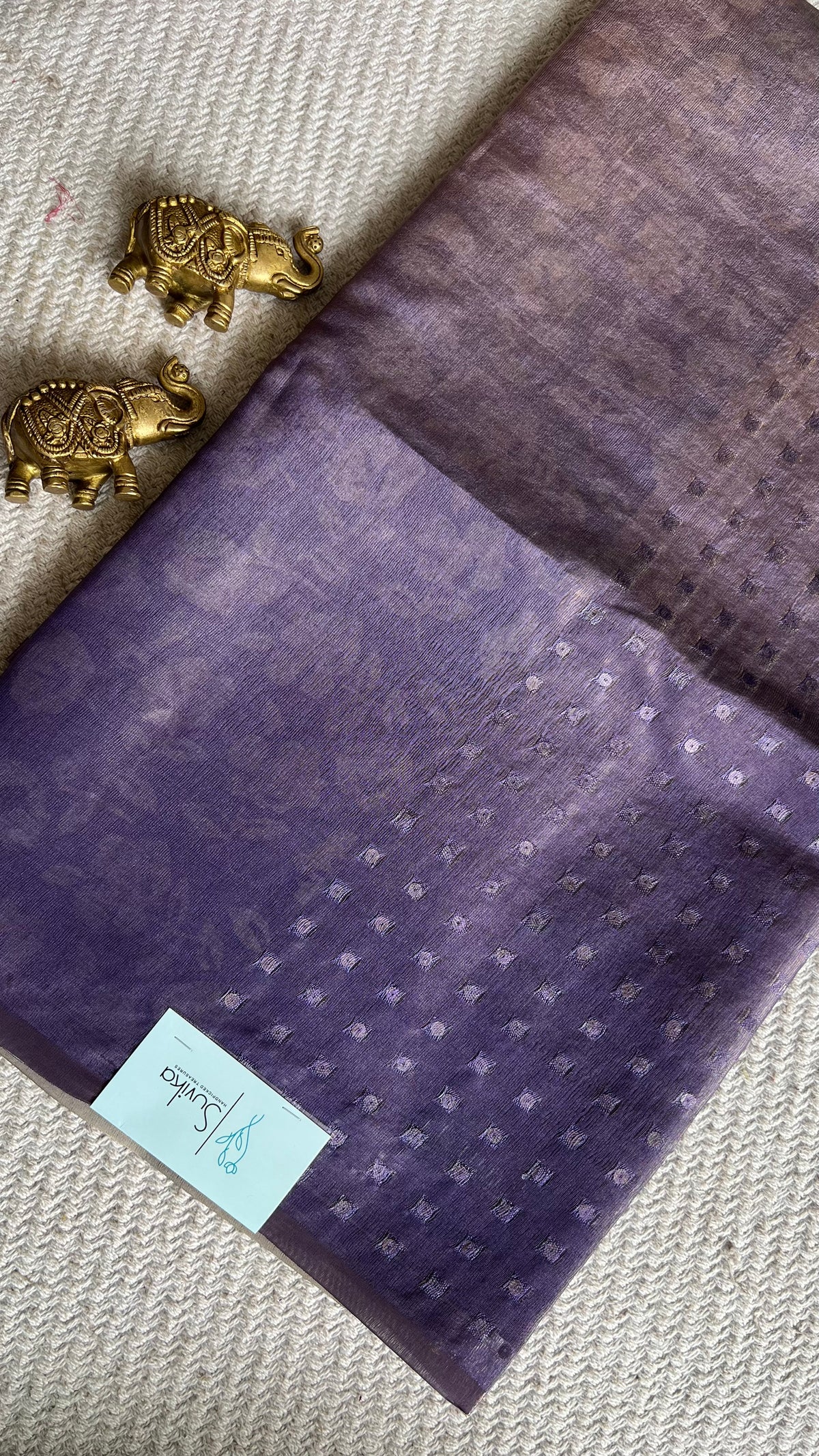 TISSUE SAREE SUV5619-LAVENDER