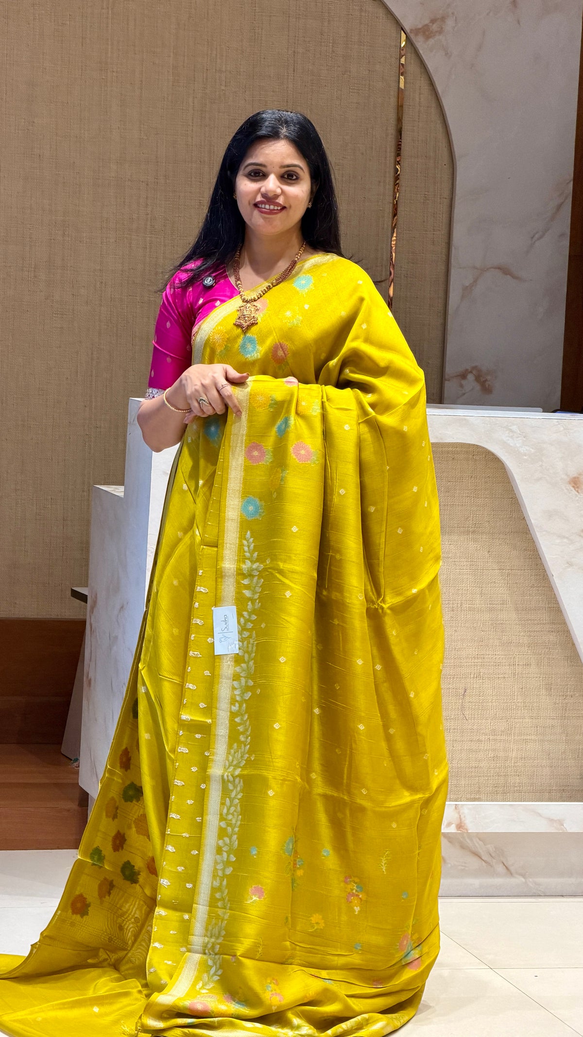 SUV3610 - YELLOW TUSSER GEORGETTE 01