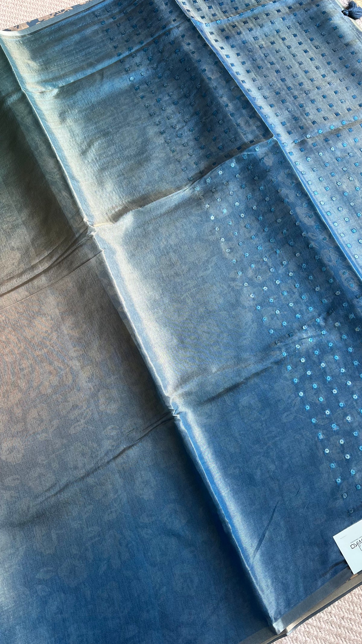 TISSUE SAREE SUV5619-BLUE