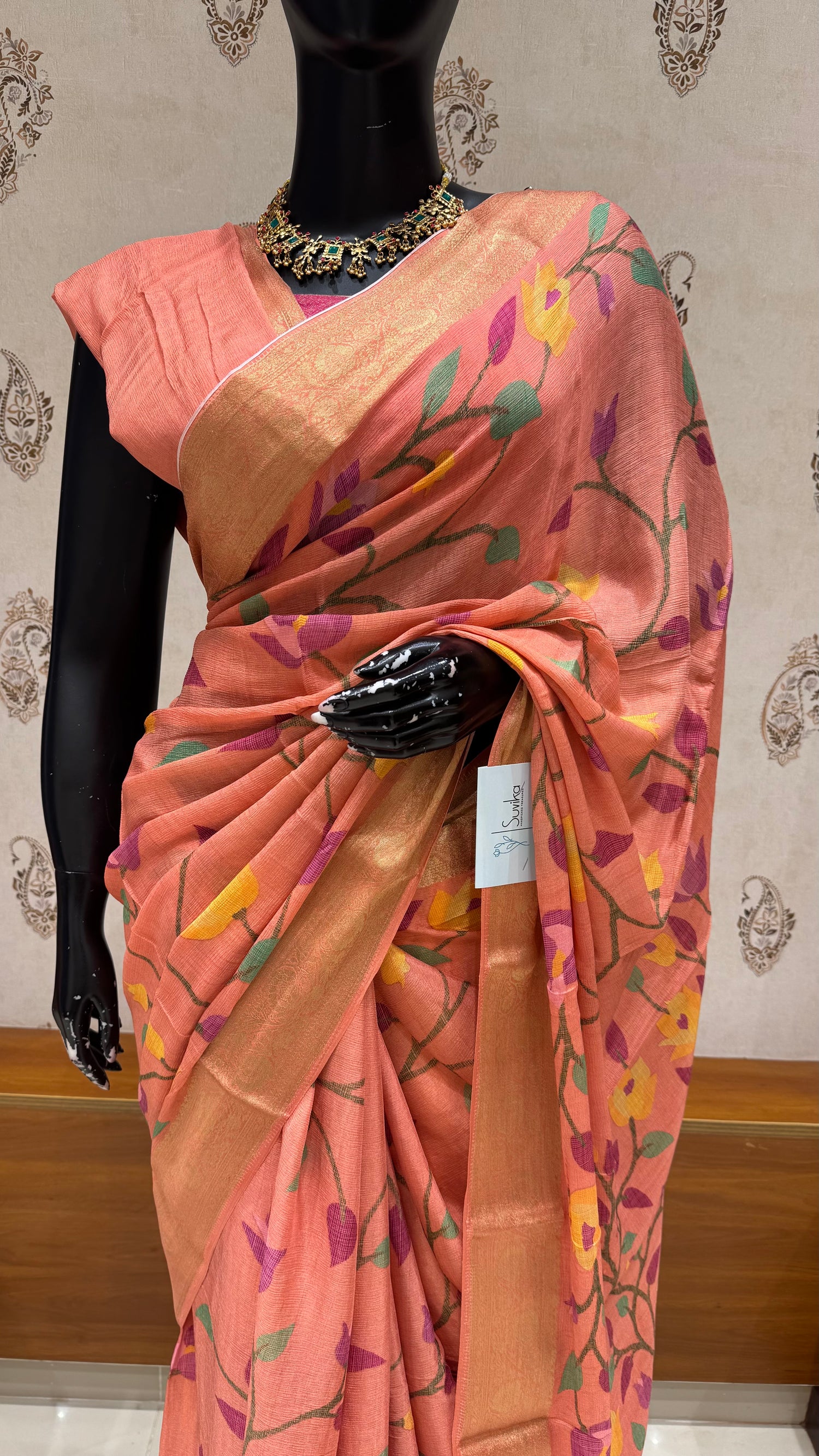 CHIFFON SUV5523-PEACH