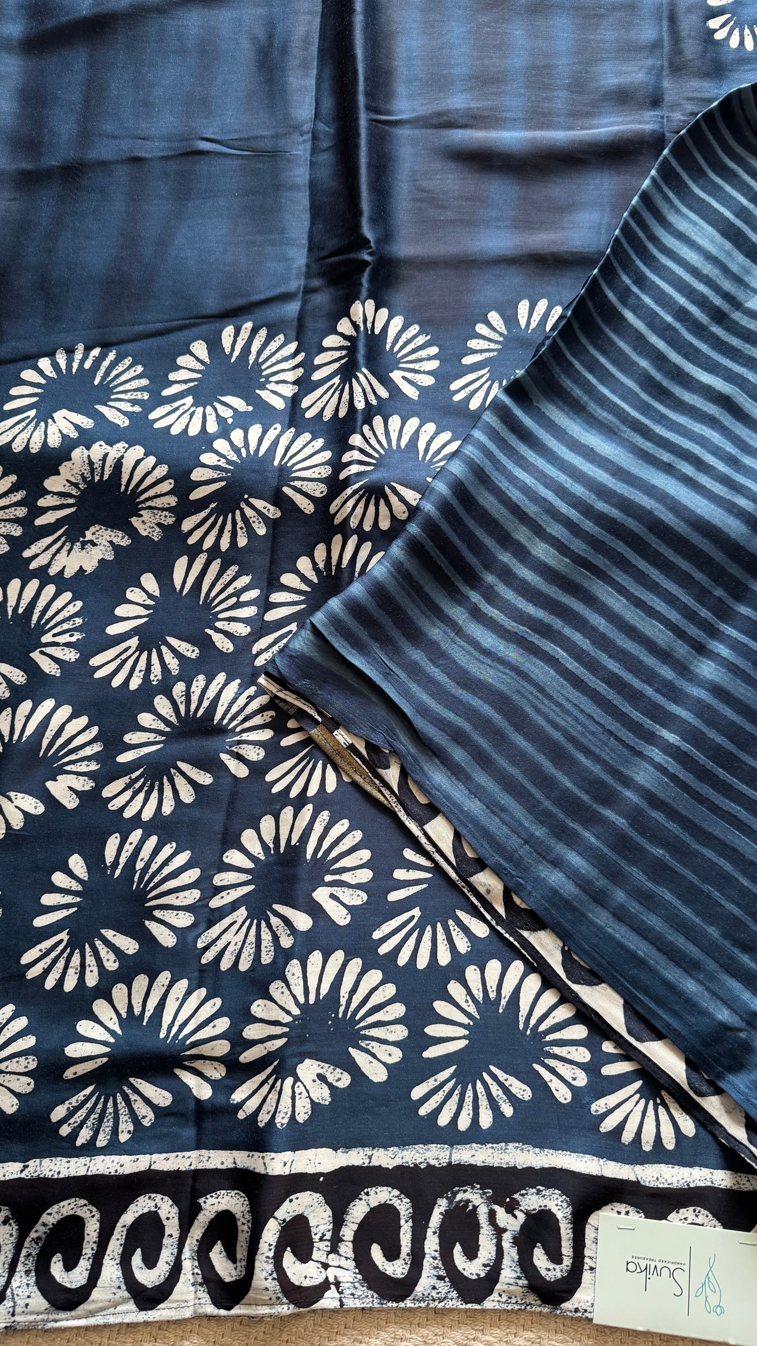 SATIN CREPE SUV5037-BLUE