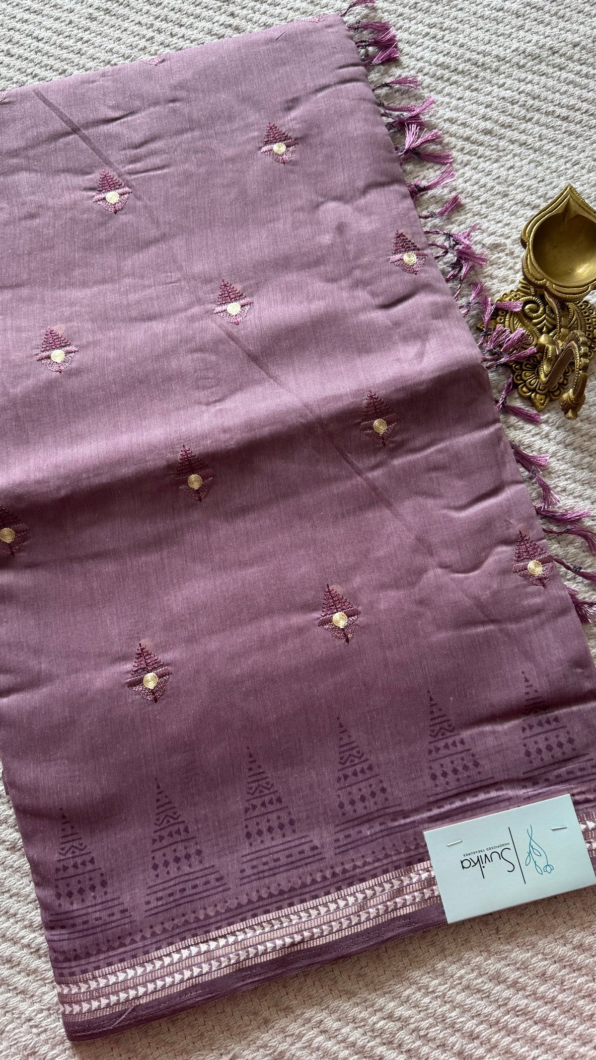TUSSER SILK SUV5533-LAVENDER