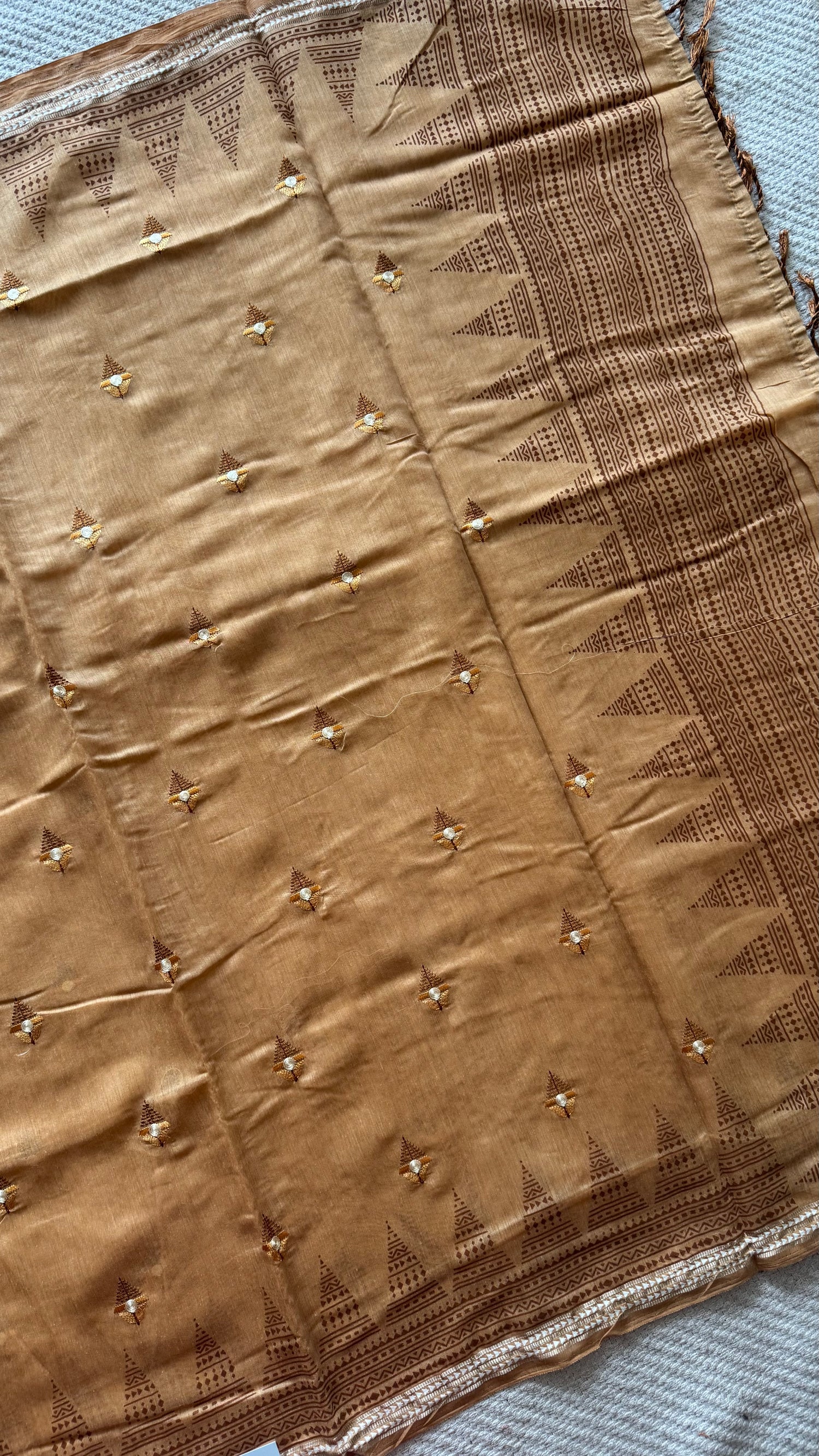 TUSSER SILK SUV5533-YELLOW