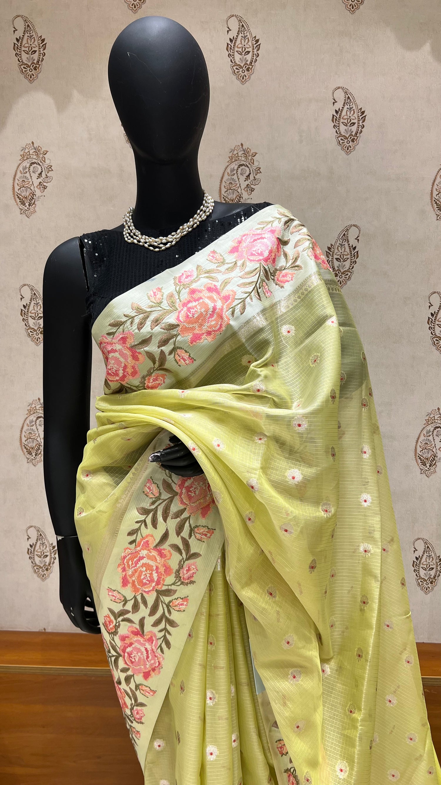 KOTA SILK SAREE SUV5587-PISTA
