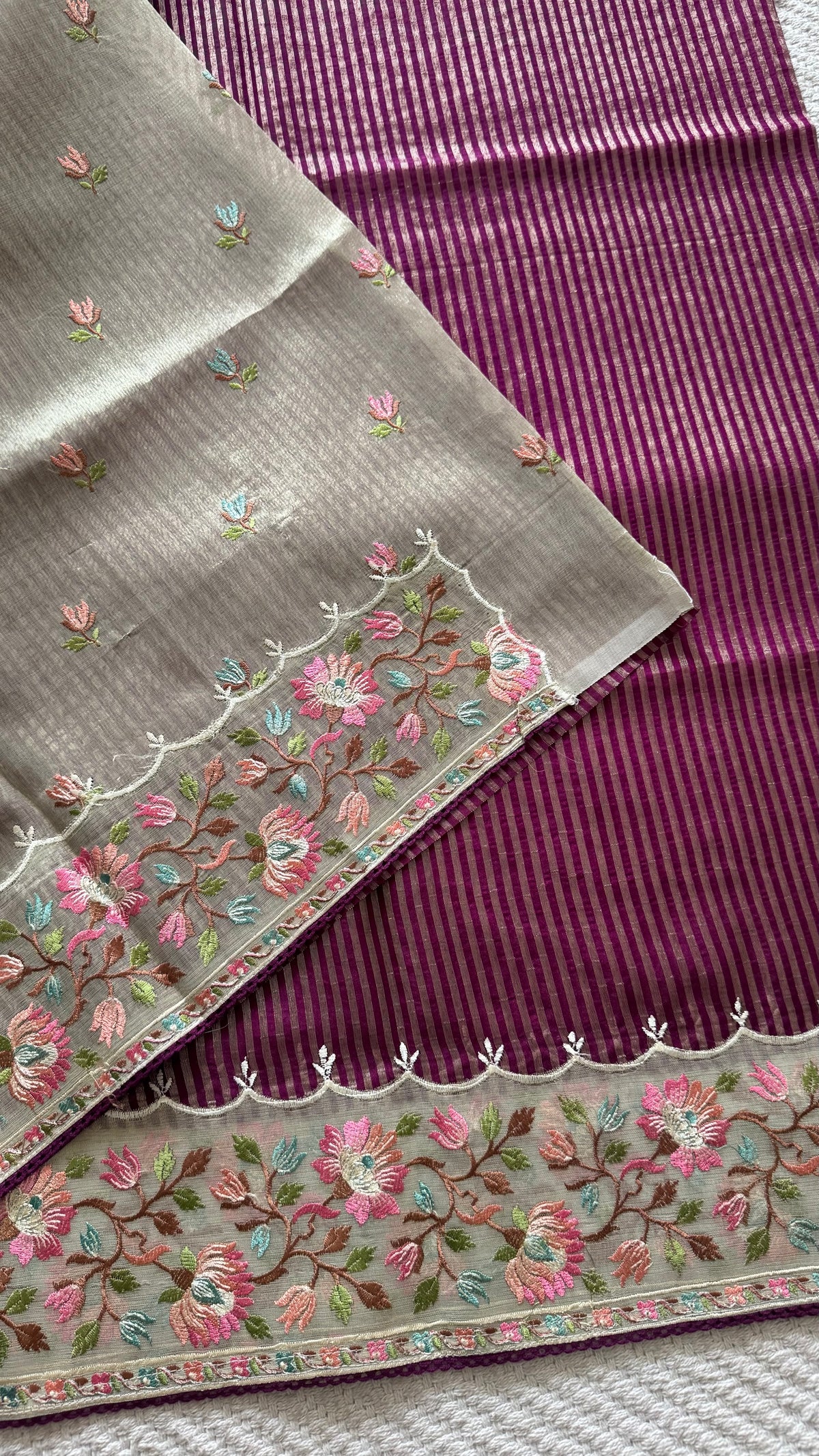 TISSUE SAREE SUV5639-MAGENTA
