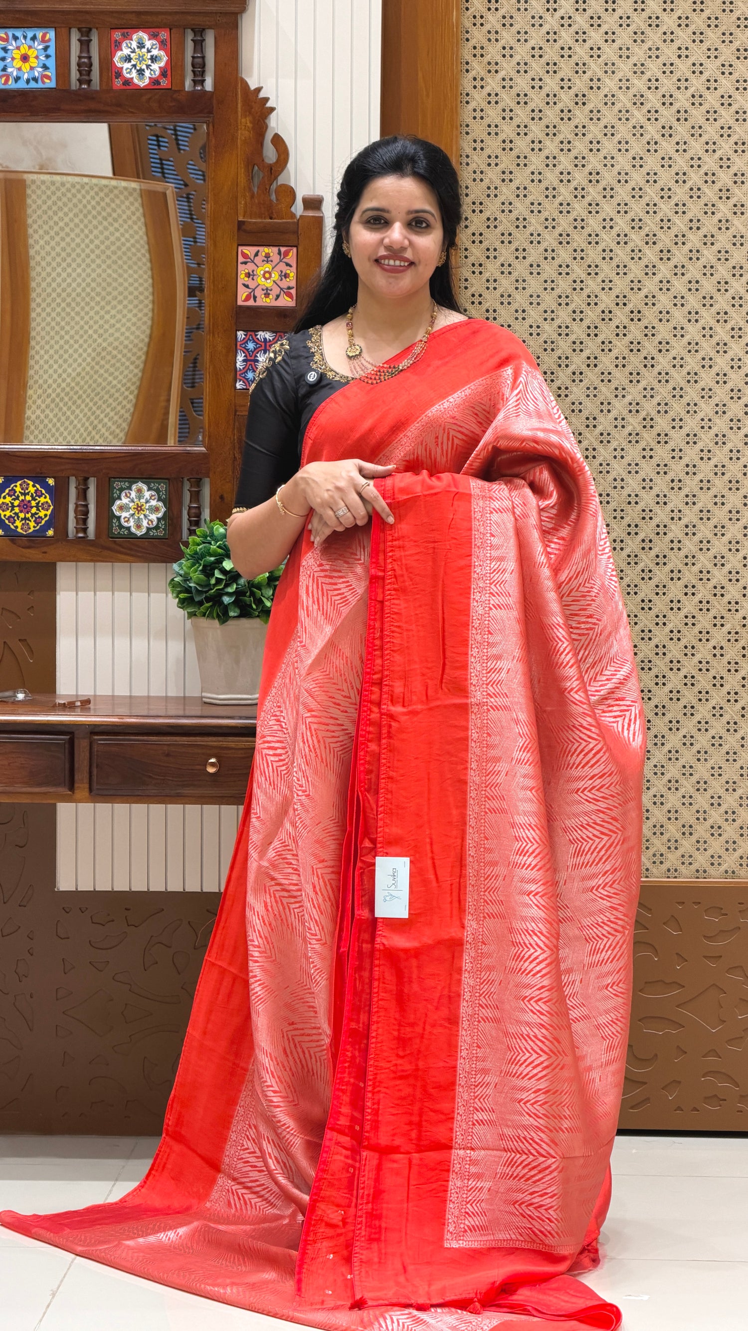 KOSA SILK SAREE SUV5384-RED