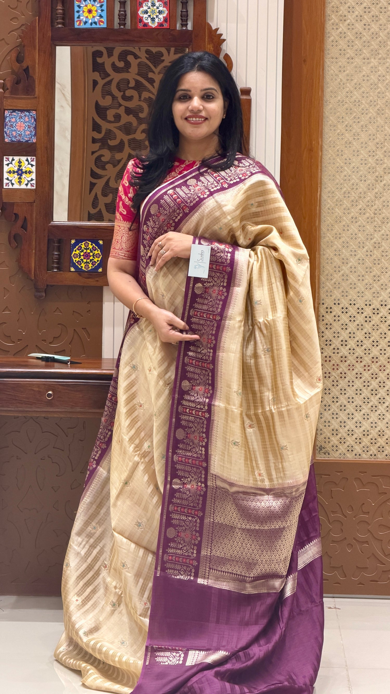 SUV4145-BEIGE WITH WINE