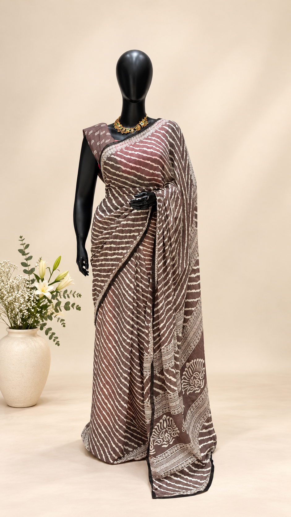 SEMI GEORGETTE SAREE SUV5946-5