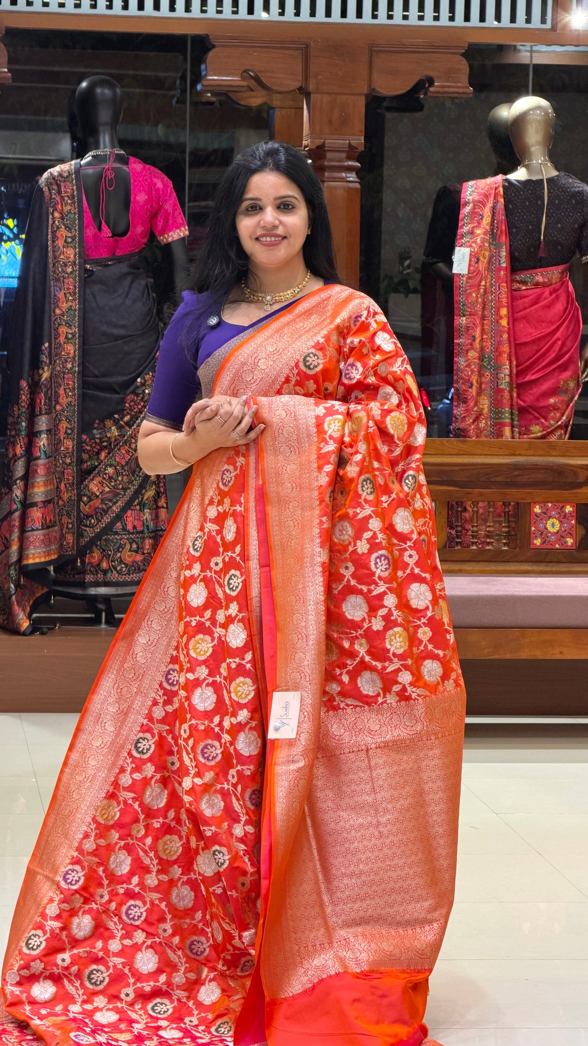 PURE KATHAN SILK PSBS172-ORANGE
