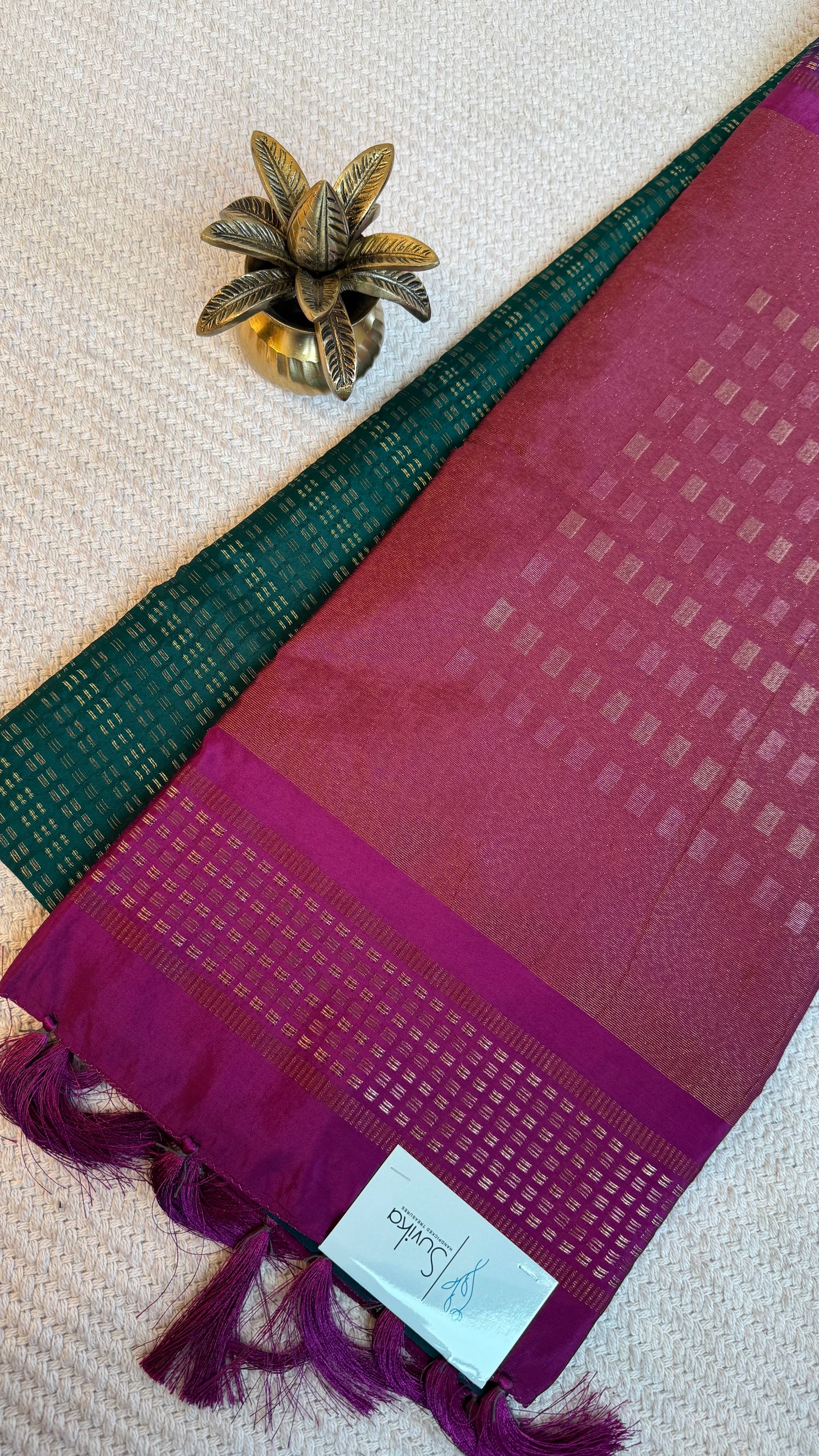 SUV3873-BOTTLEGREEN WITH MAGENTA