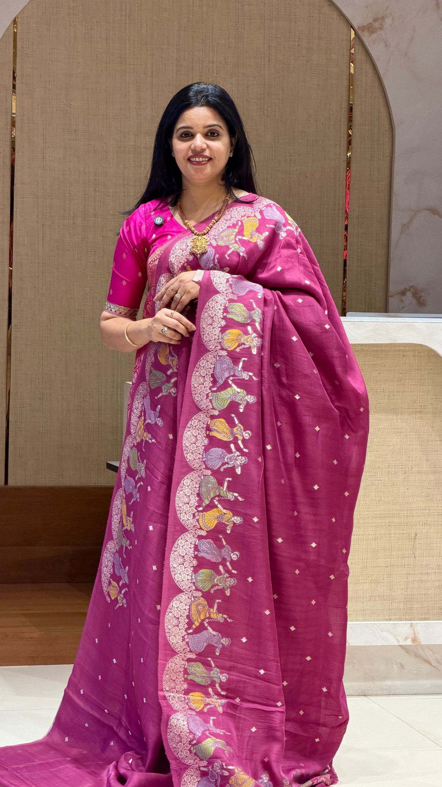 SUV3800-ONIONPINK TUSSER GEORGETTE 01