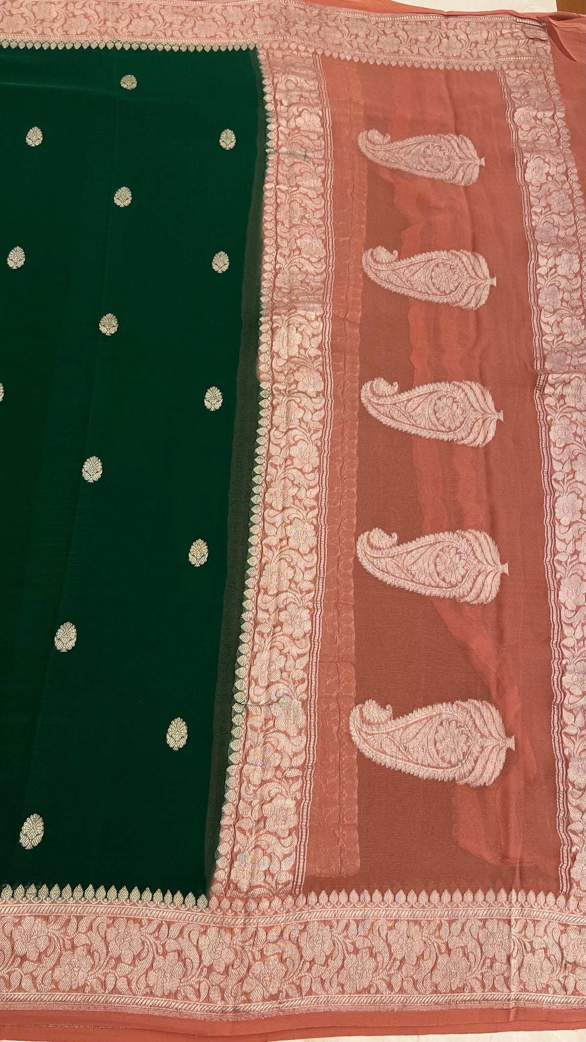 PURE CHIFFON PSB244-BOTTLEGREEN