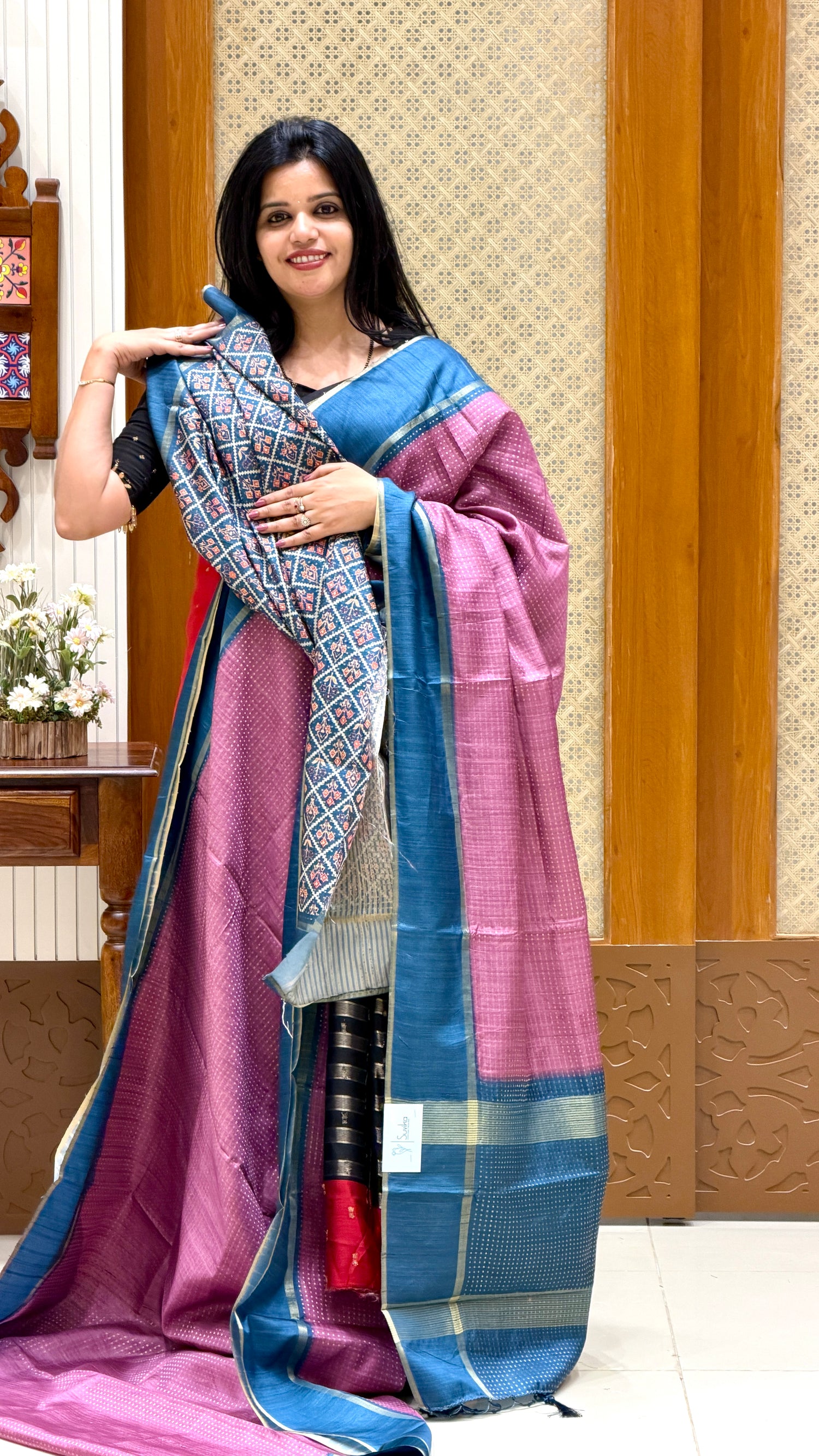 SUV4425-LAVENDER WITH BLUE