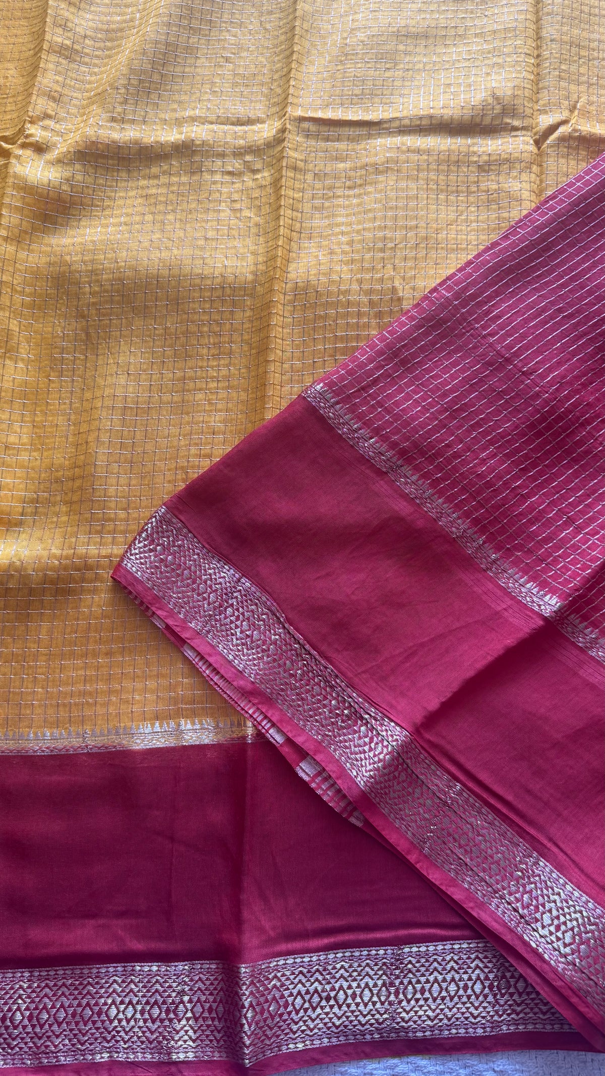 MUNGA COTTON SUV3854-YELLOW WITH RED