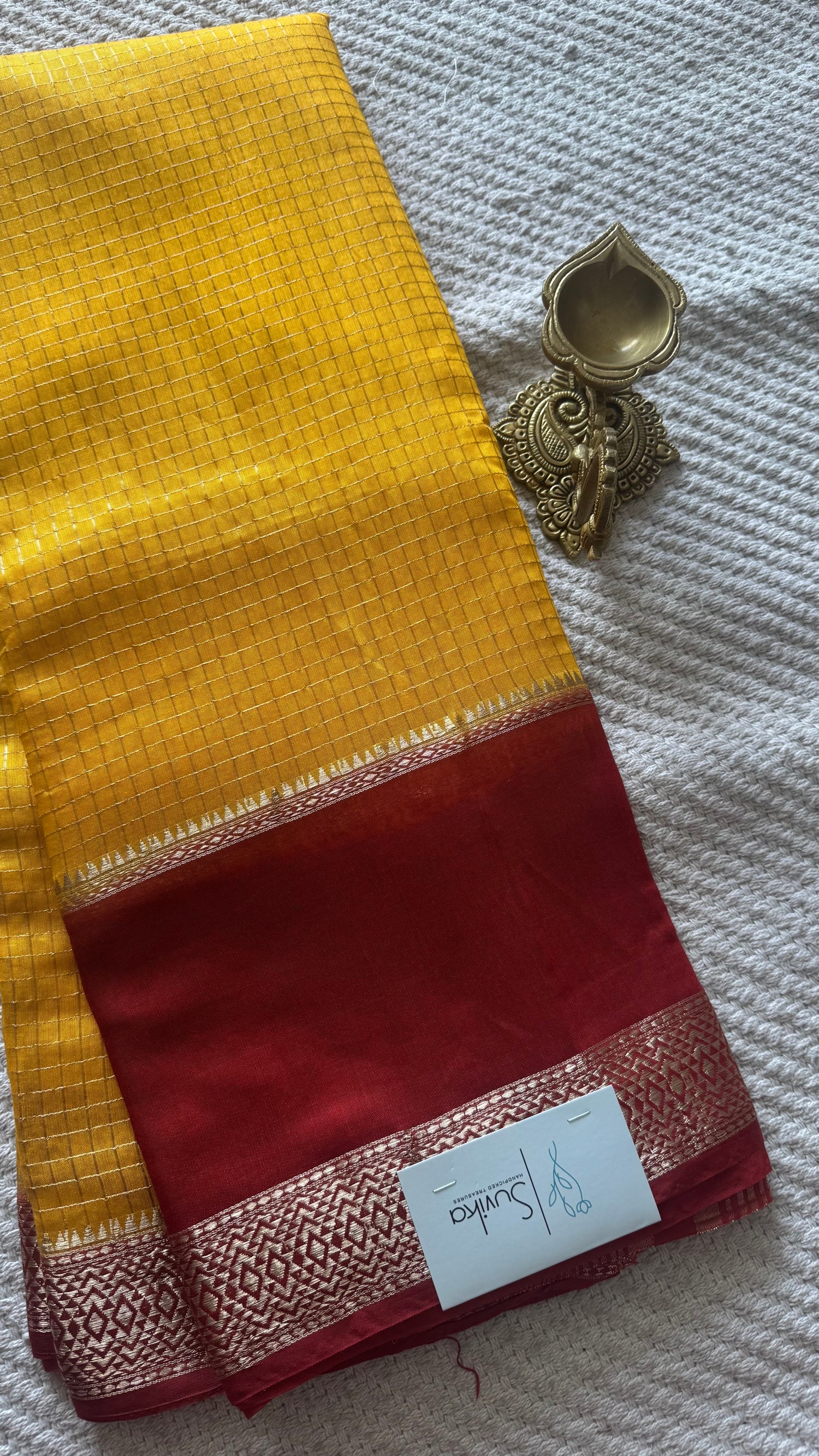 MUNGA COTTON SUV3854-YELLOW WITH RED