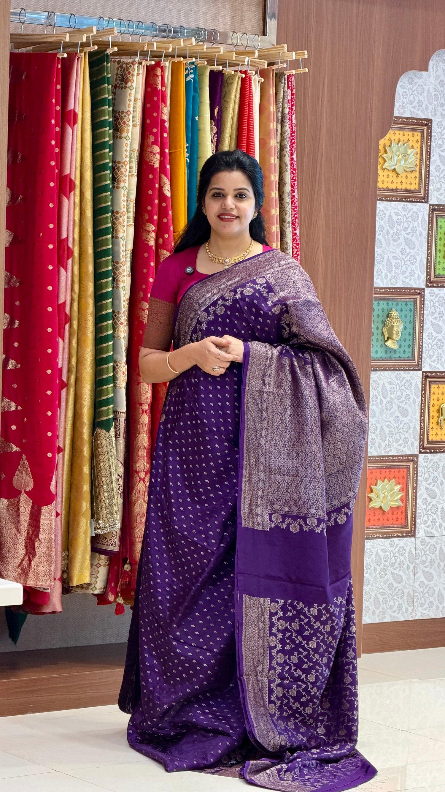 CREPE SILK SUV5702-PURPLE