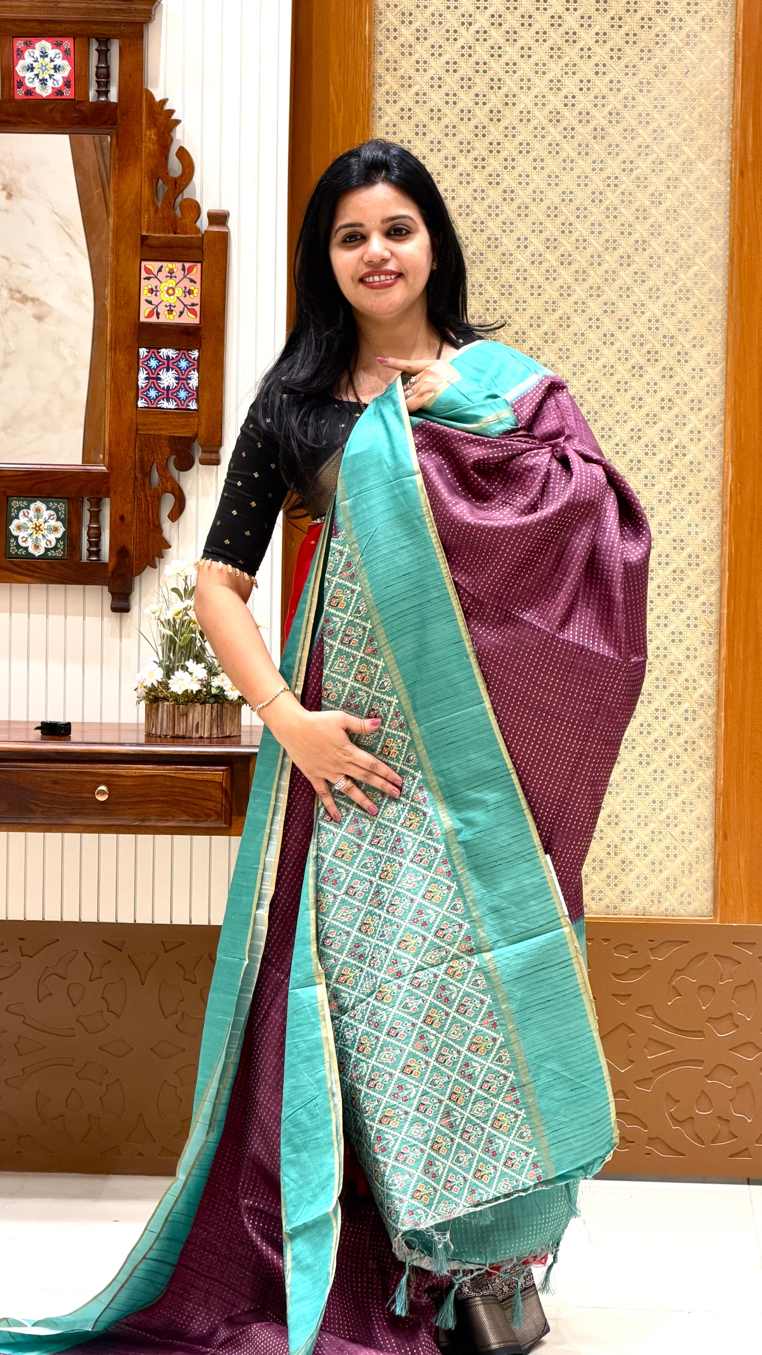 SUV4425-MAGENTA WITH SEAGREEN