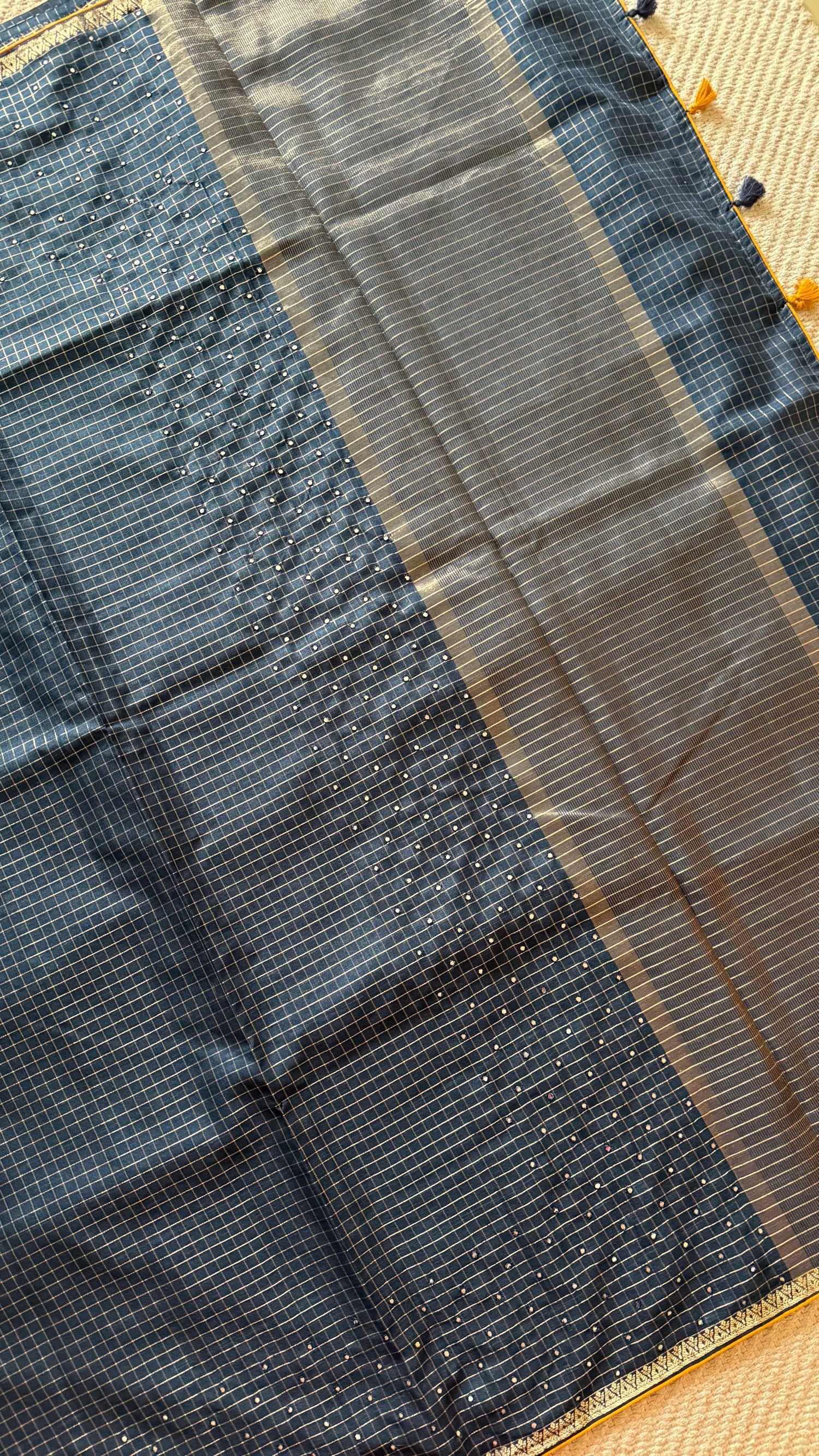 TUSSER SAREE SUV5424-BLACK