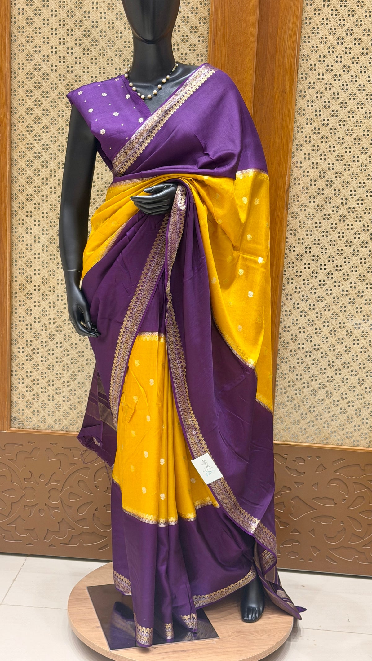 SUV3390-PURPLE WITH MUSTARD