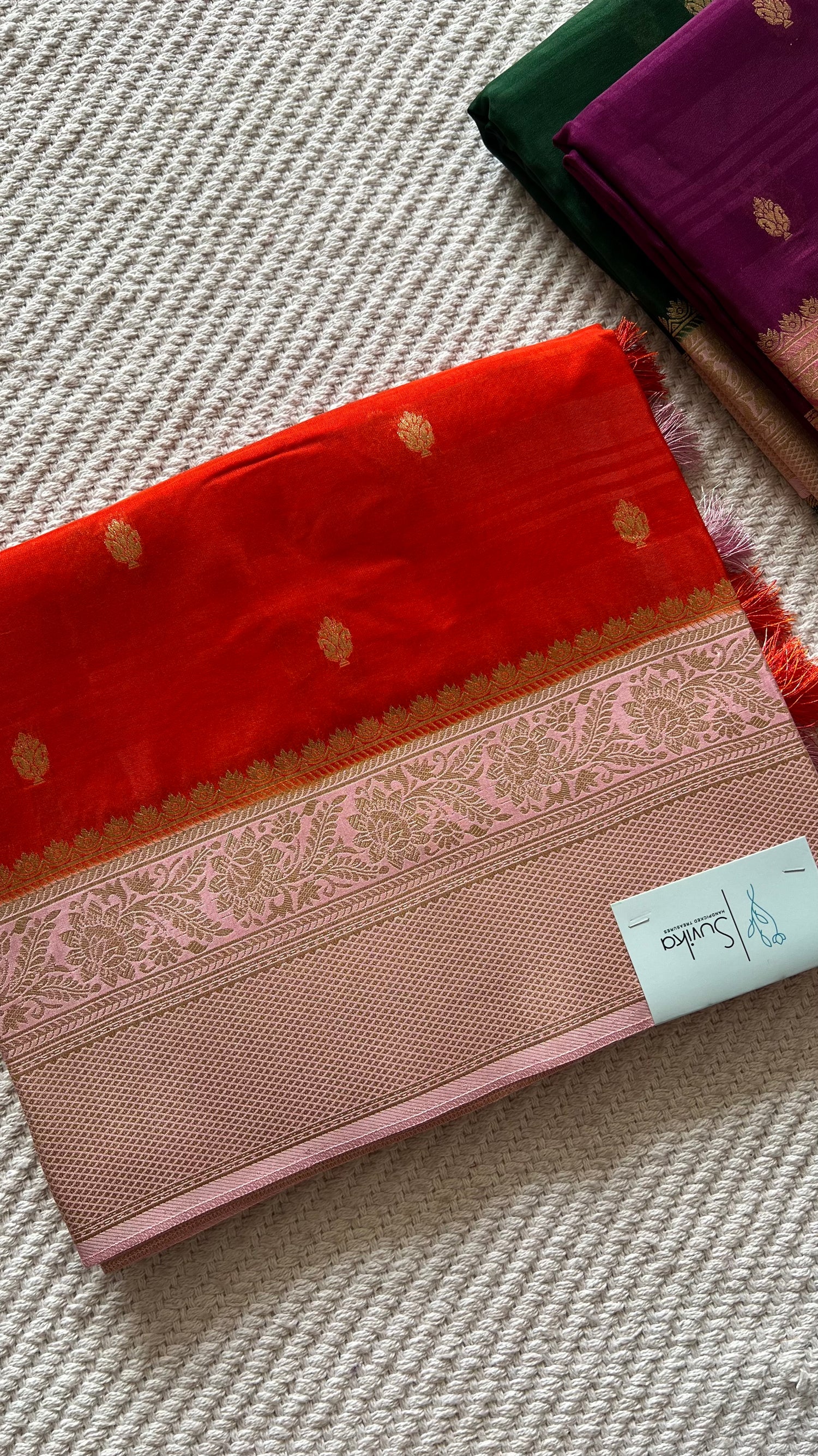 SUV4394-ORANGE WITH BABYPINK