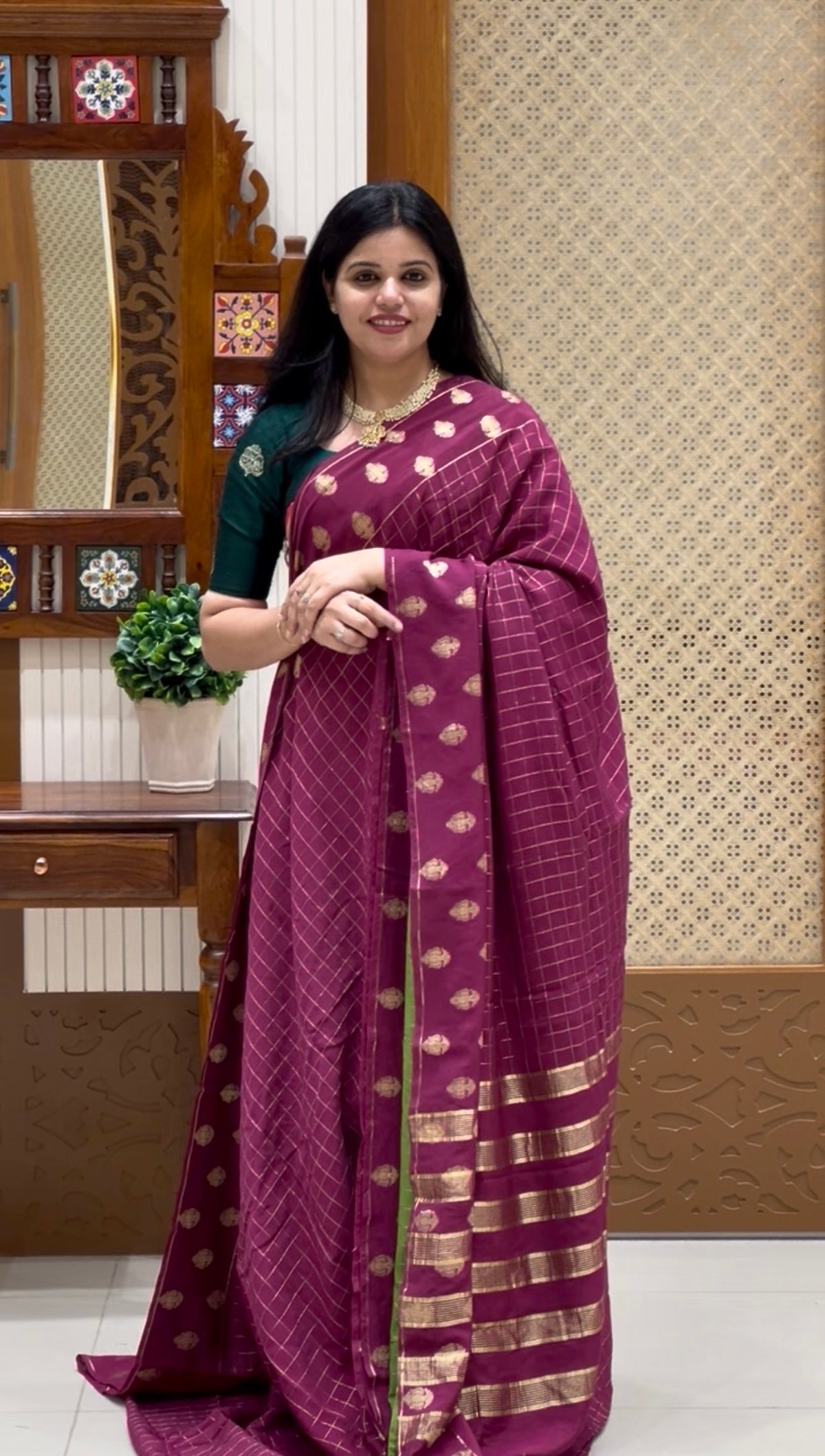 MUNGA COTTON SUV5828-MAGENTA