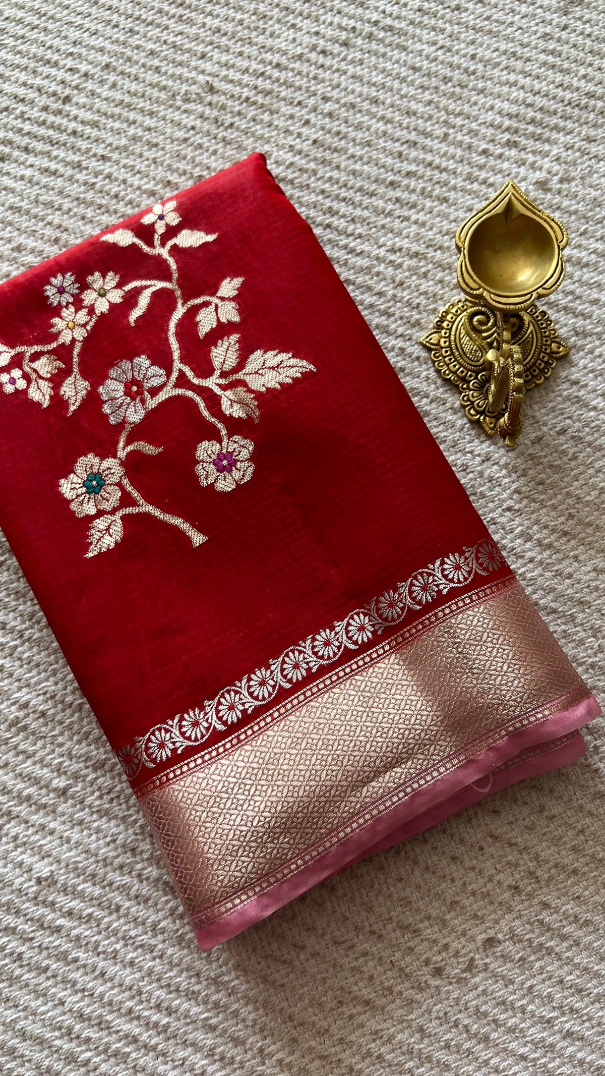 SUV4152-RED WITH BABYPINK