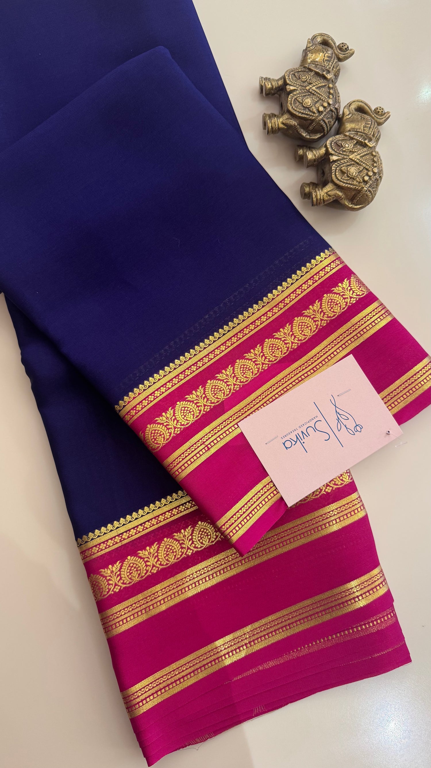 PURE MYSORE CREPE PSH261-BLUE
