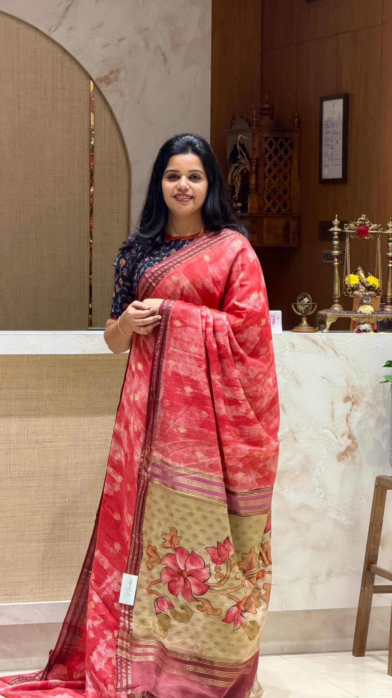 SUV4019-CHICKU WITH MAROON