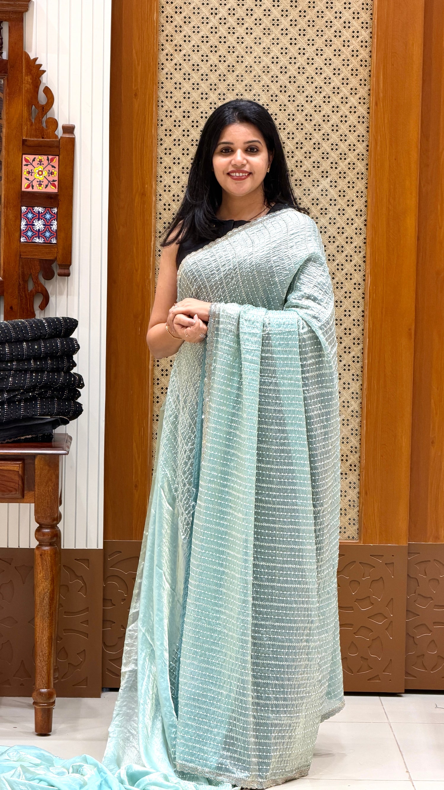 SUV5132-SEAGREEN PARTY WEAR