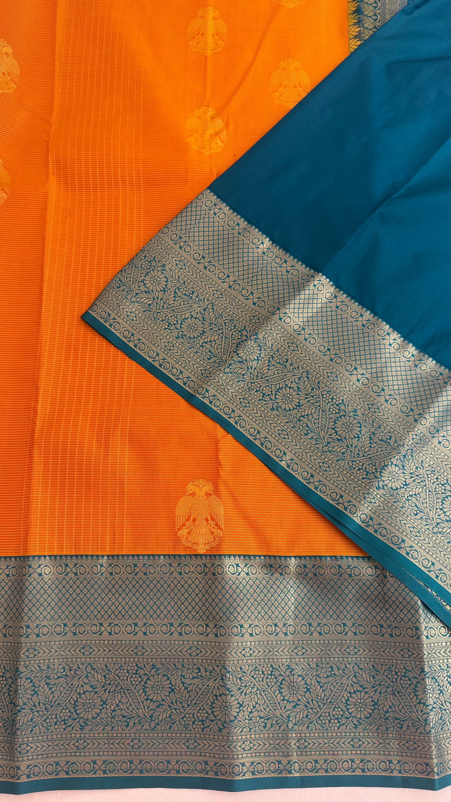 KANJIVARAM SILK SAREE SUV5613-ORANGE
