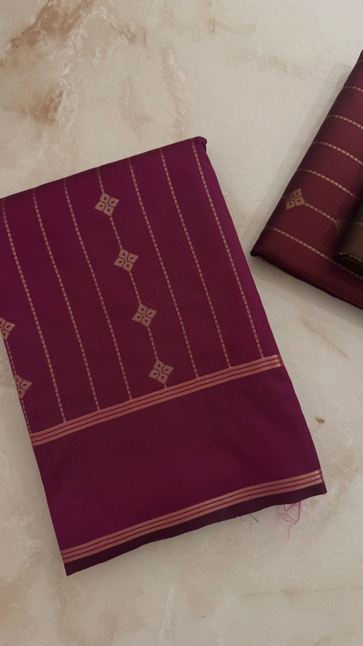 SEMI SILK SAREE SUV5810-MAGENTA