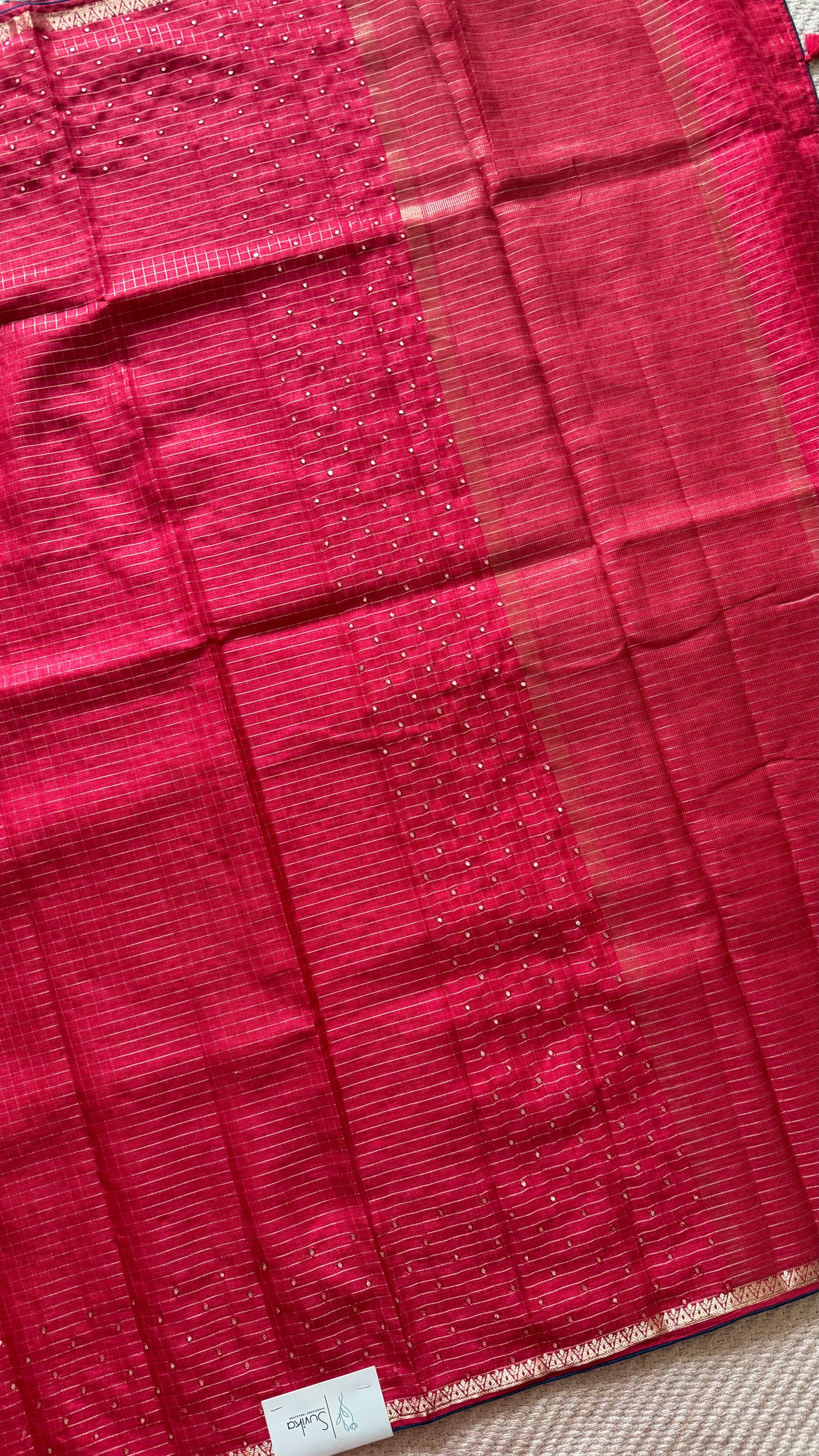 TUSSER SAREE SUV5424-RED