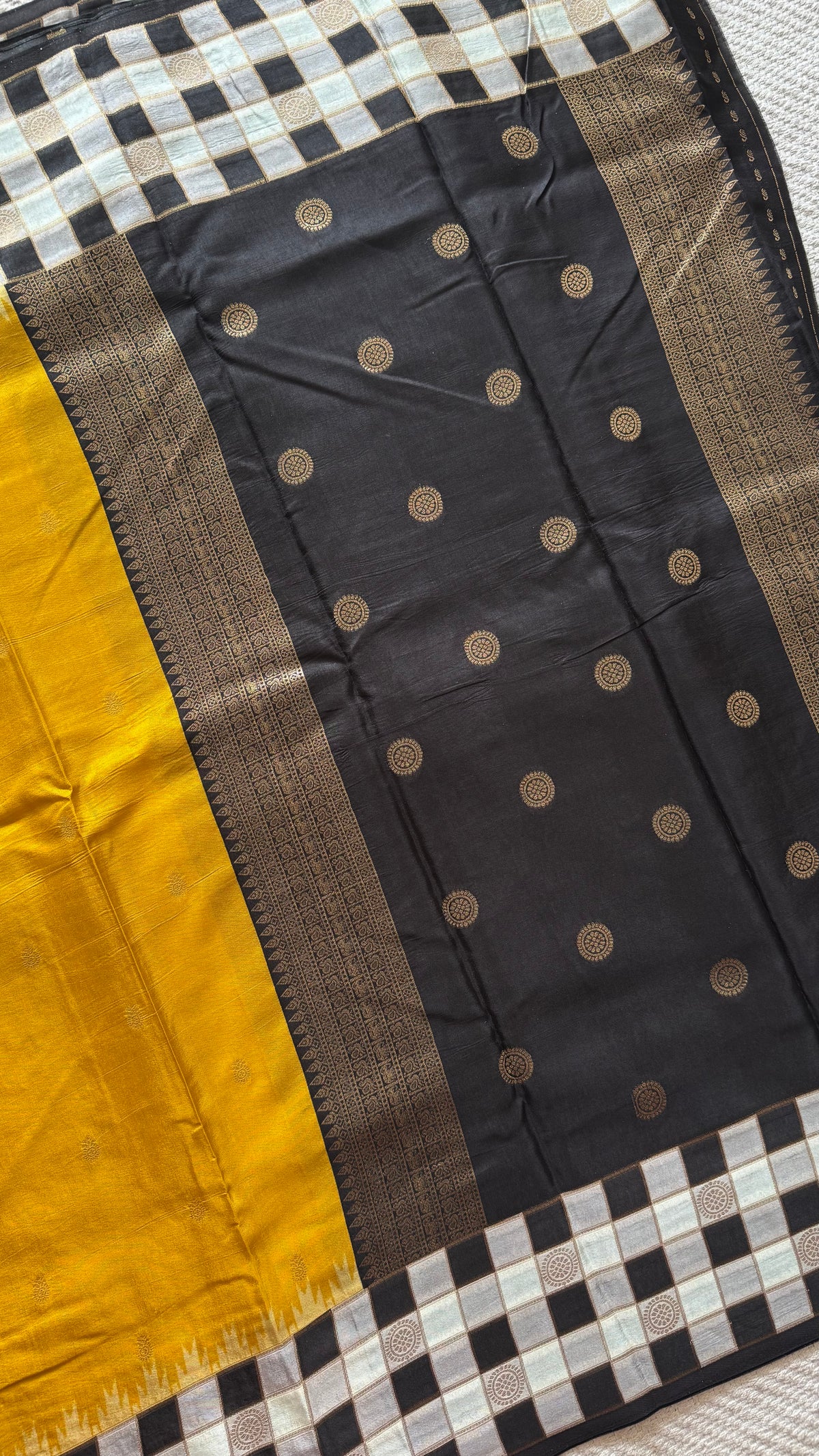CREPE SILK SUV5845-MUSTARD