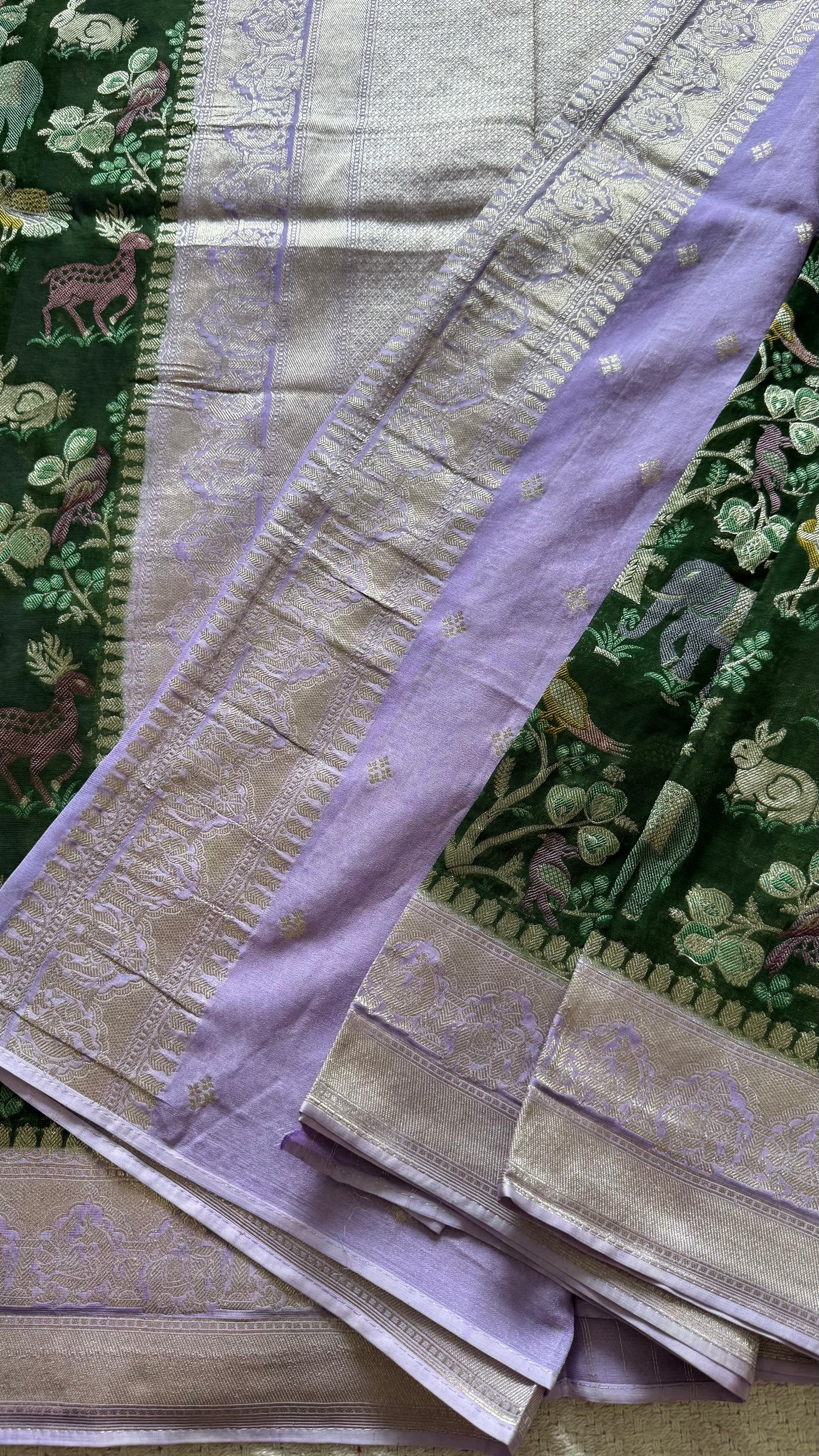 SUV5157-BOTTLEGREEN WITH LAVENDER